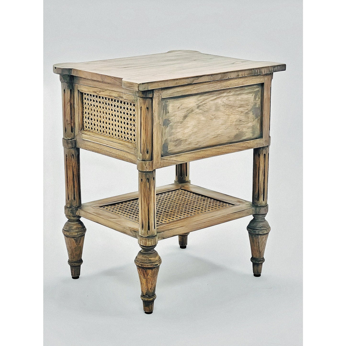 Solid Wood Coffee Table, Side Table, Accent Table Rattan