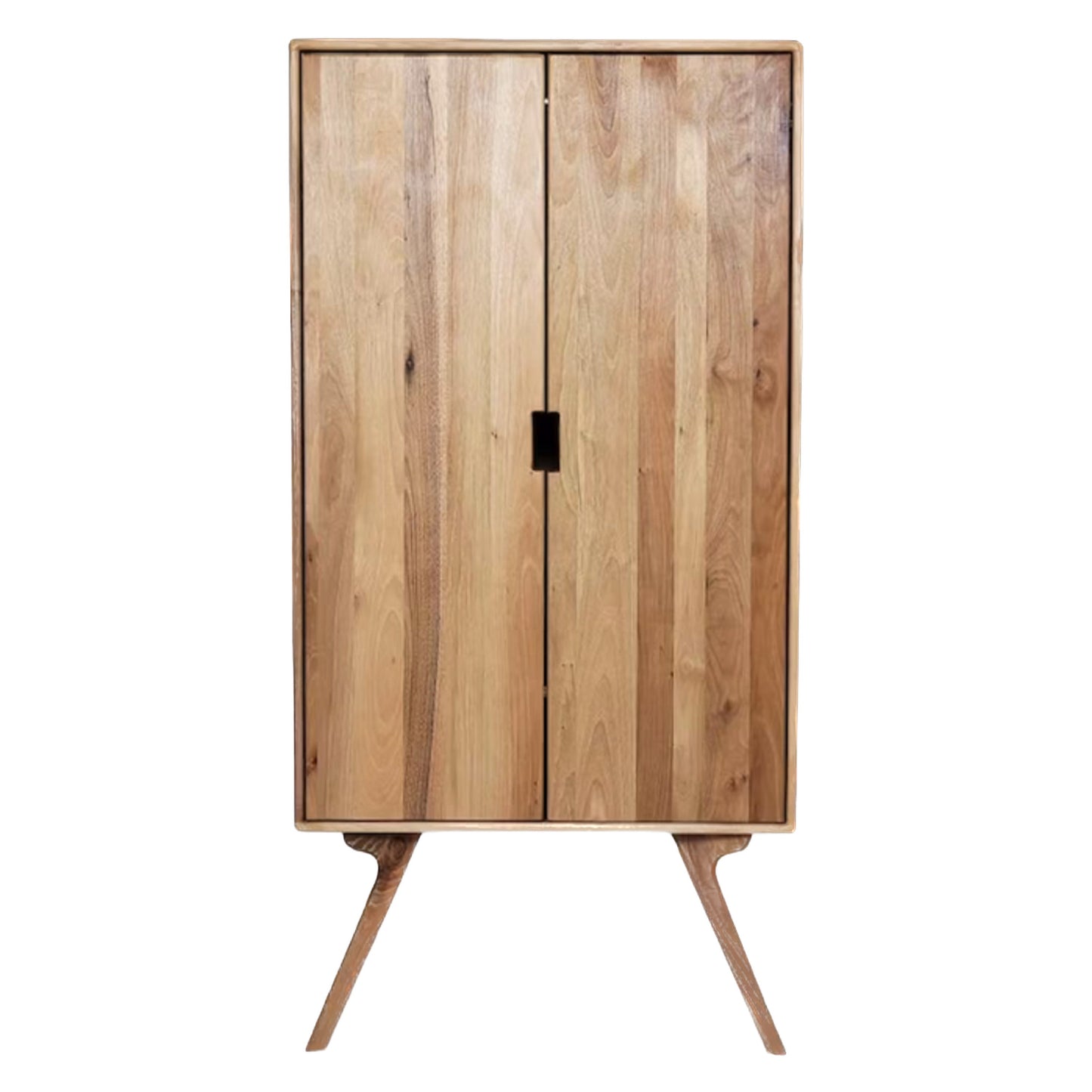 Armoire | Wardrobe | Mid-Century Modern | MCM | Teak | Elegant Design | Armoire Available in Walnut or Natural Wood Tone