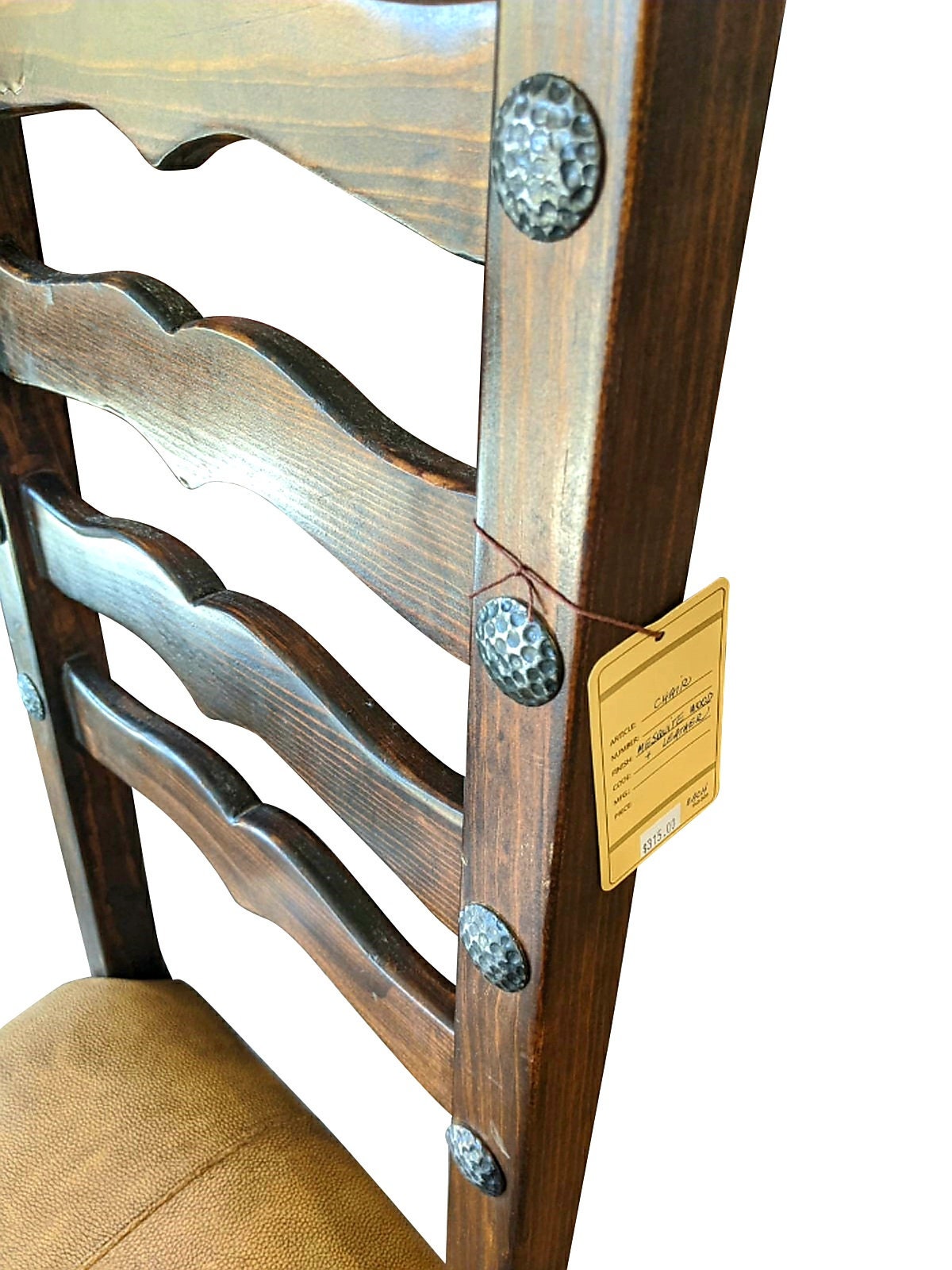 Majestic Mesquite Wood Rustic Dining Table With 6 Chairs