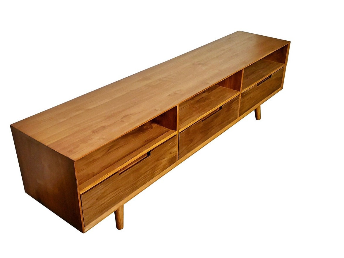 Media Console Teakwood | Mid Century Modern | MCM | New | TV Stand | Credenza | Brooklyn | Media Table | Scandinavian Design