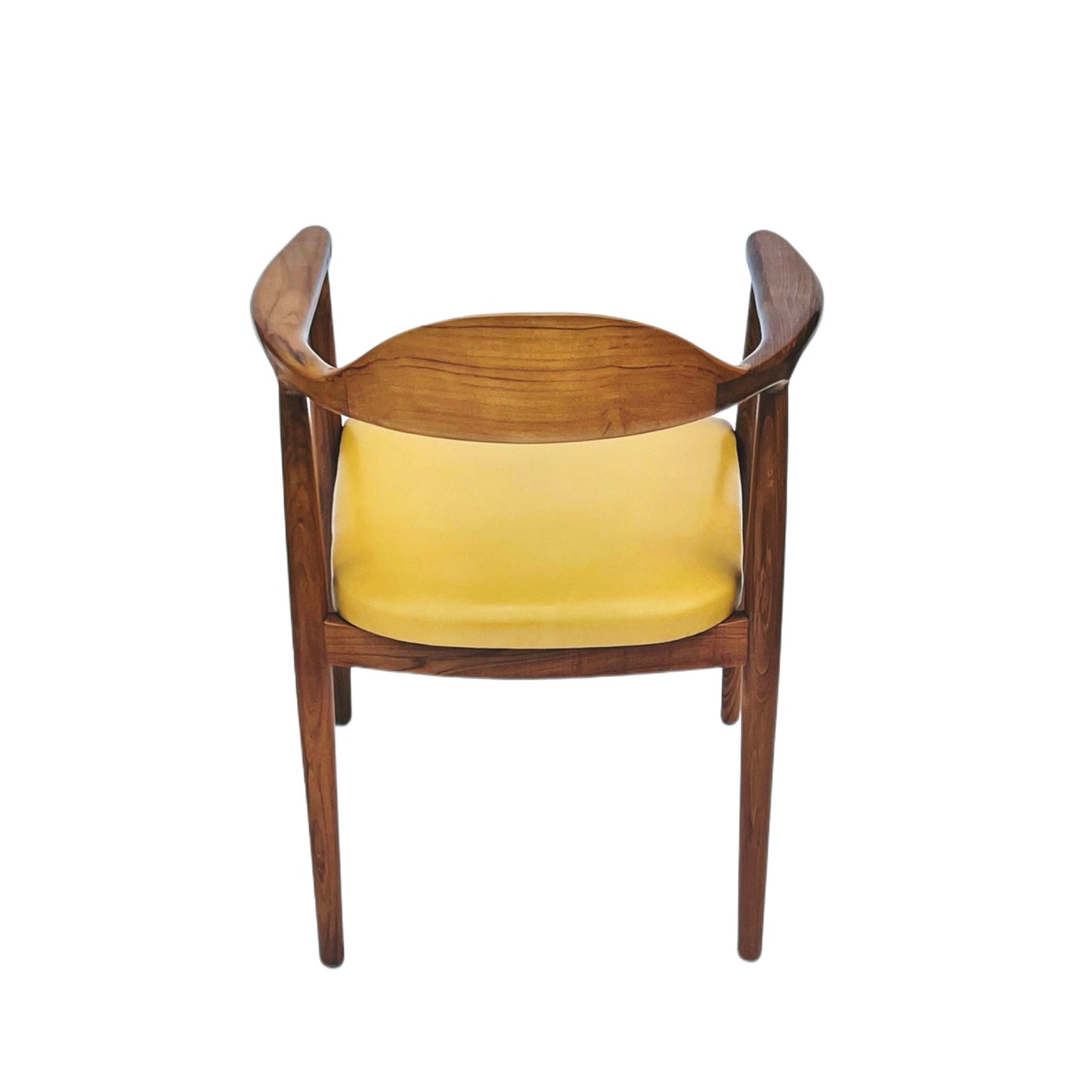 Teakwood Hans Wegner Inspired chairs Mid Century Modern MCM leather chairs