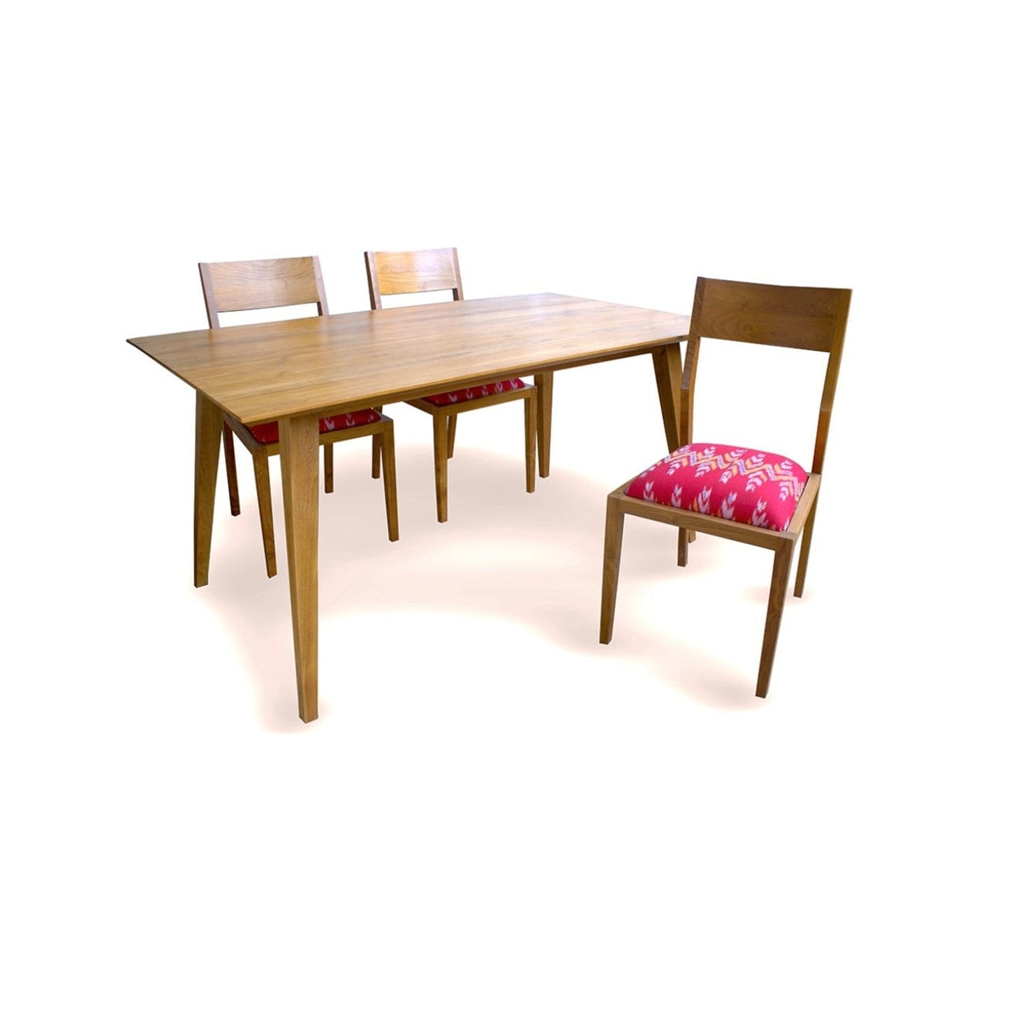Mid-Century Modern Teak Dining Table Set With 6 Chairs Sleek Design