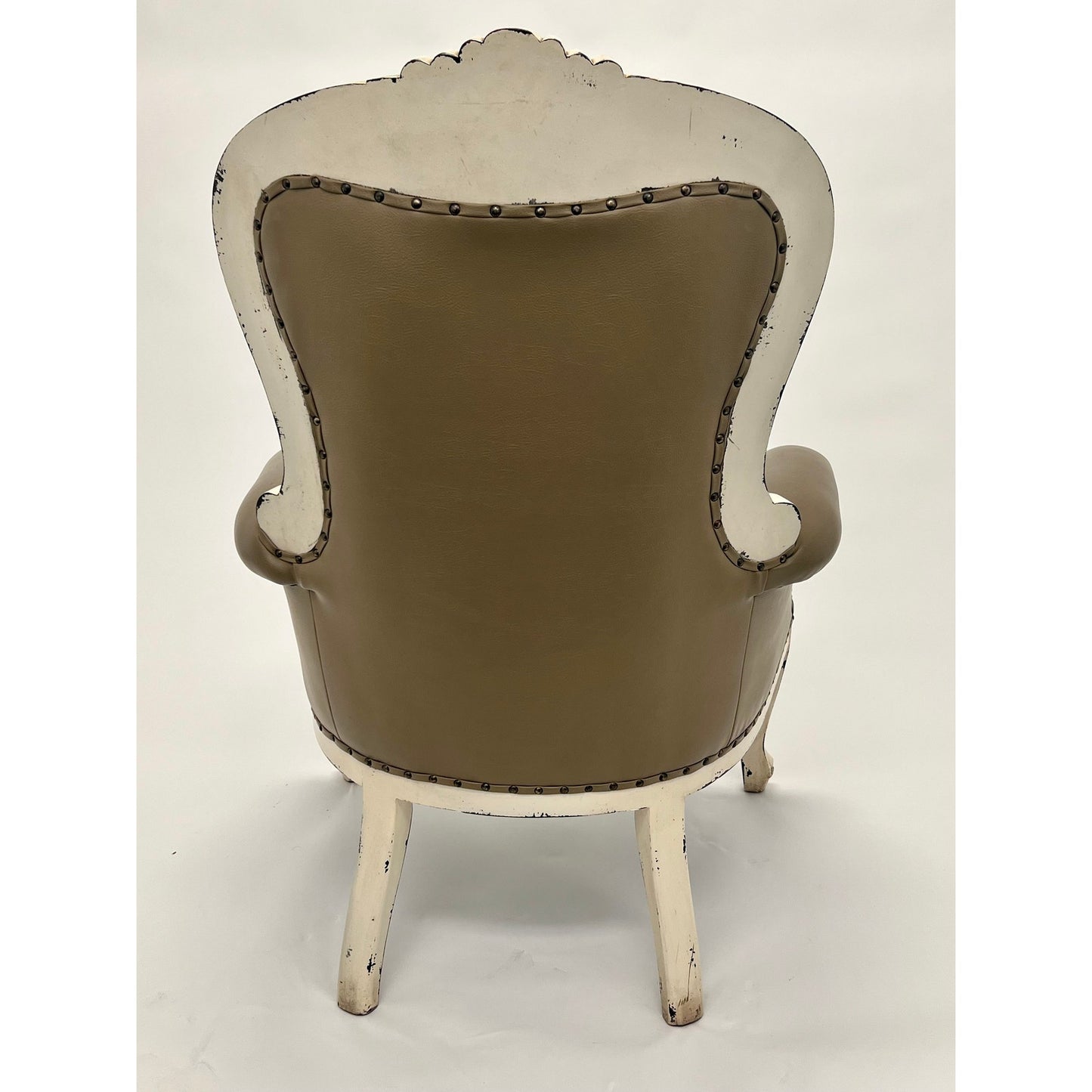 Rustic Arm Chairs Solid Mahogany Wood Leather