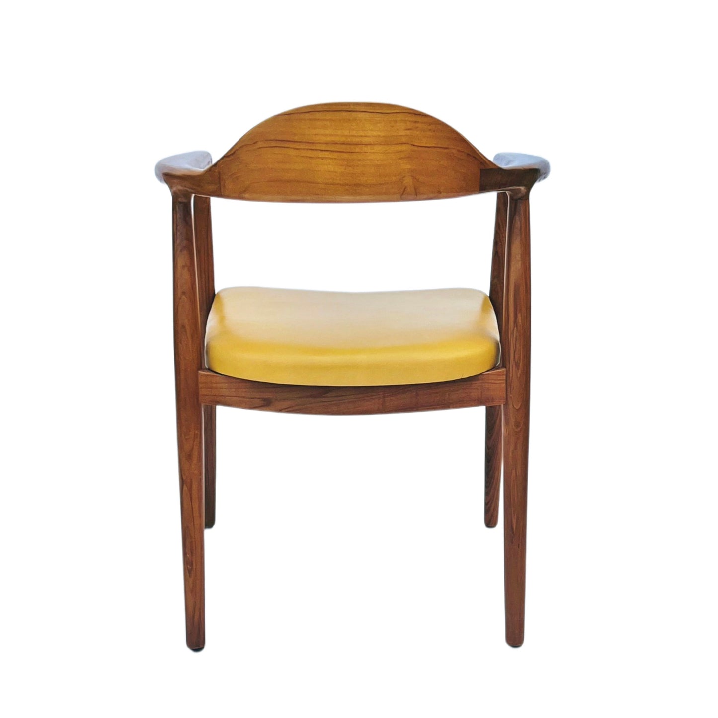 Teakwood Hans Wegner Inspired chairs Mid Century Modern MCM leather chairs