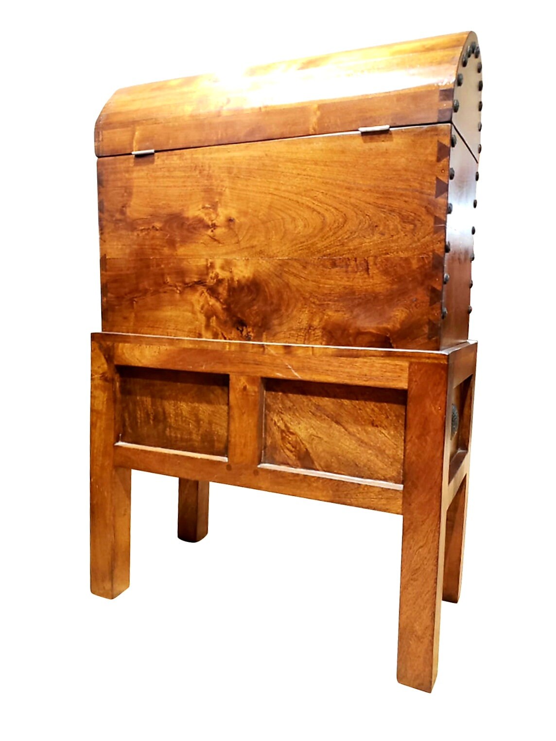 Old West Mesquite Wood Rustic Spanish Style Trunk Table Trunk Style Cabinet