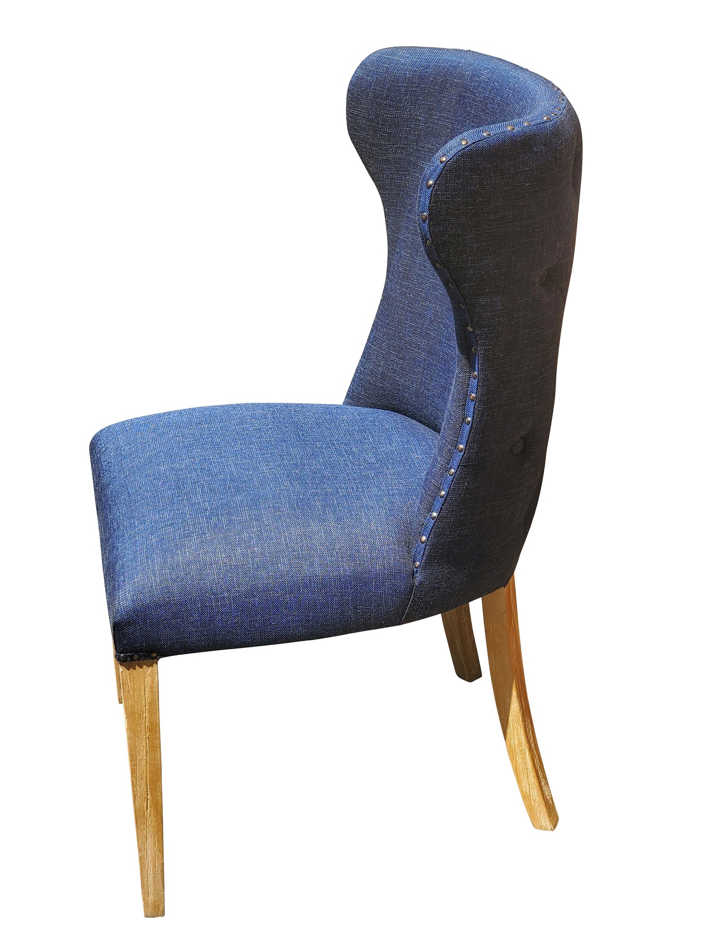 Dining chairs hand-tufted solid wood decorative nails