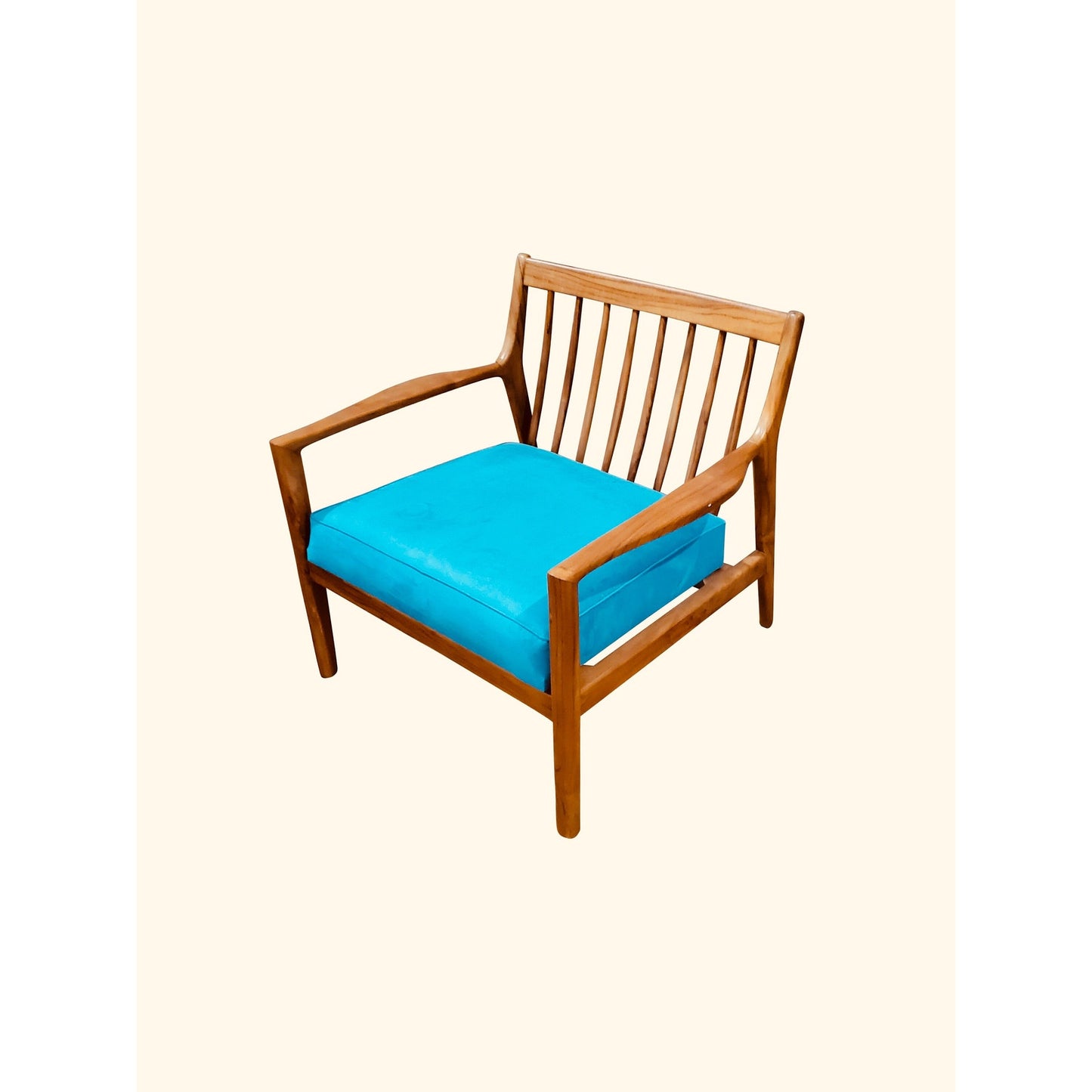 Mid Century Modern Teakwood Arm Chair or Settee