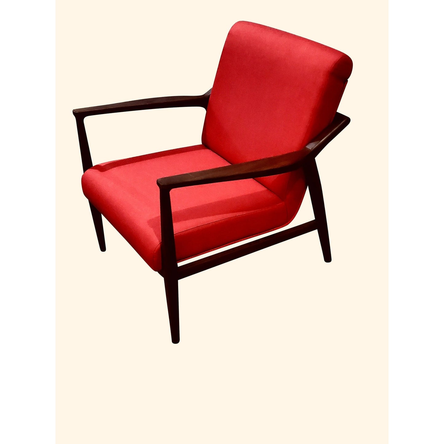 Mid Century Modern Teakwood Armchair or Settee