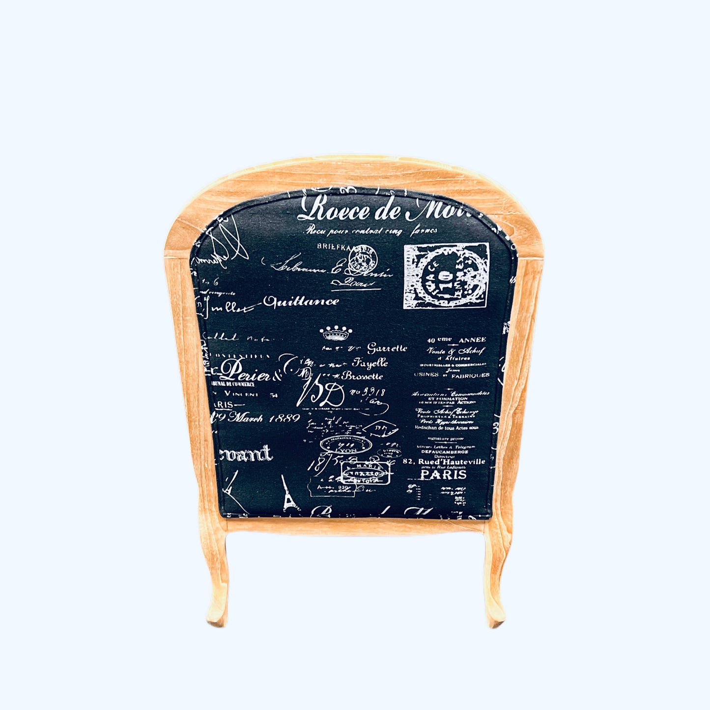 French Arm Chair Made with Solid Mahogany Wood