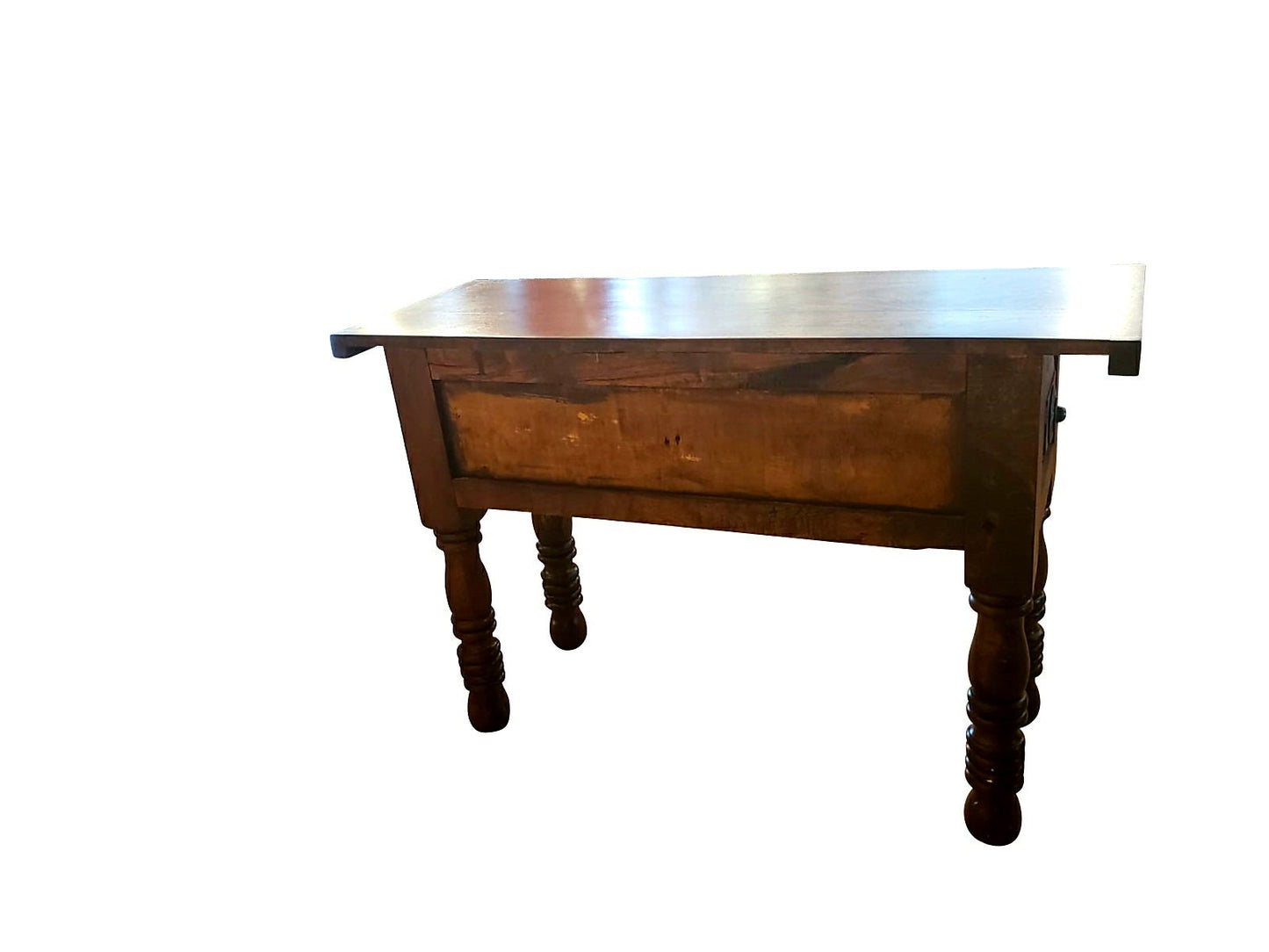 Mesquite wood rustic console table wooden  entry table county farmhouse table