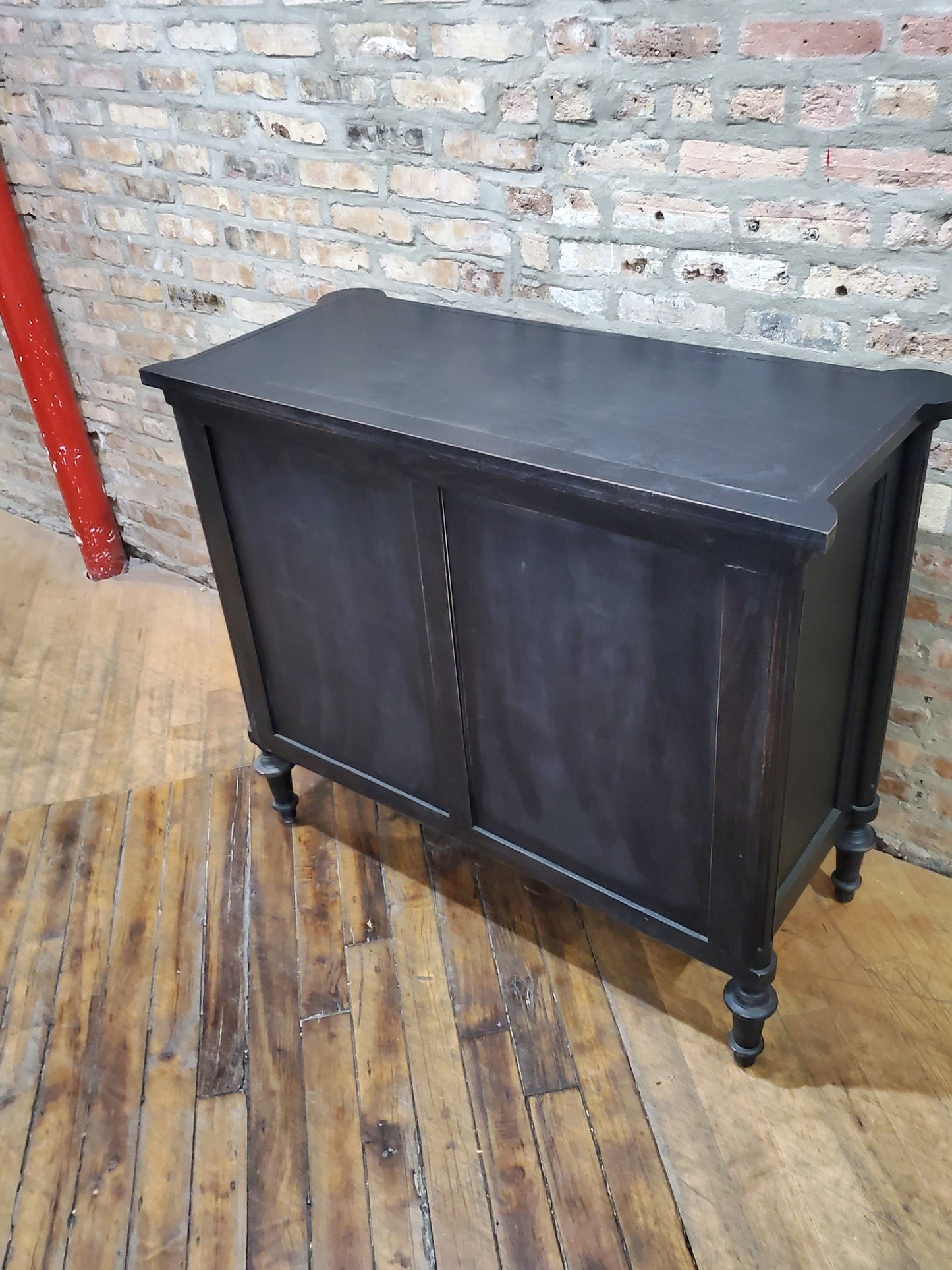 Solid Wood Woven Rattan Dresser Handmade