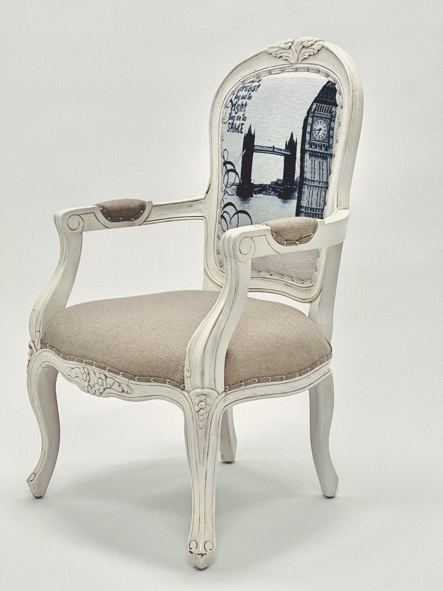 Mahogany Wood Living Room Chair