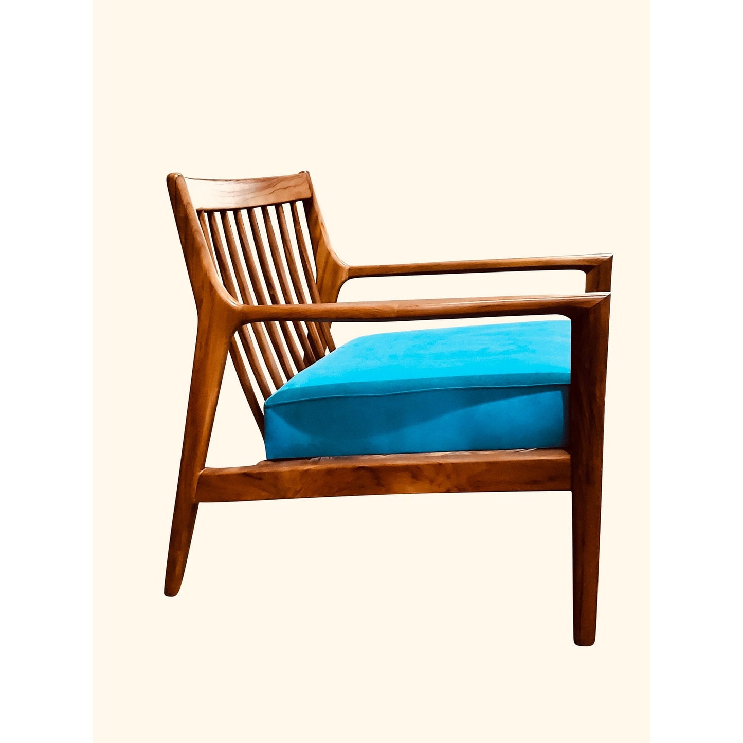 Mid Century Modern Teakwood Arm Chair or Settee