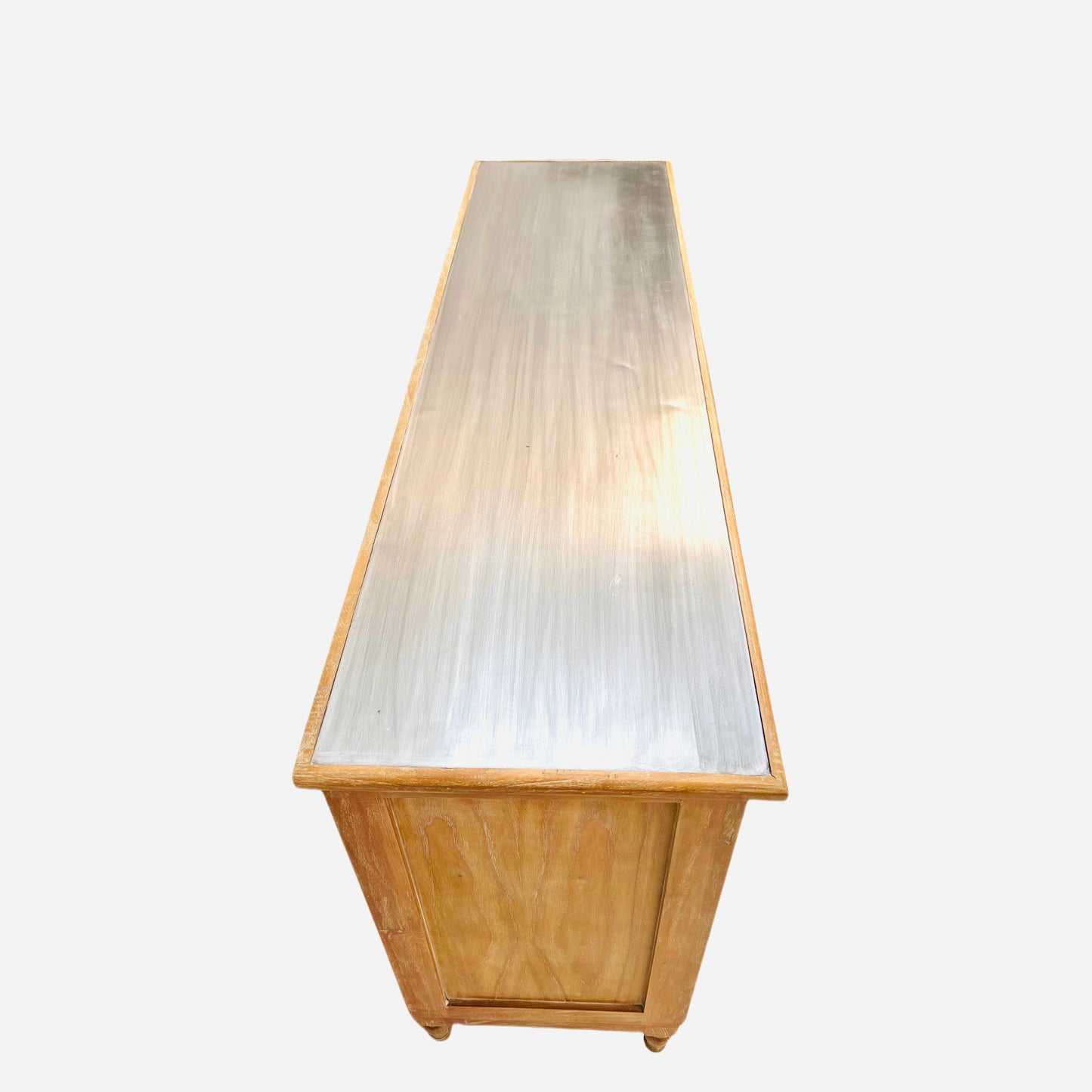 Credenza | Sideboard | Buffet | Dresser with Doors | Media Cabinet | Stylish | Cedar Wood | Solid Wood | Tin Top | Modern Design