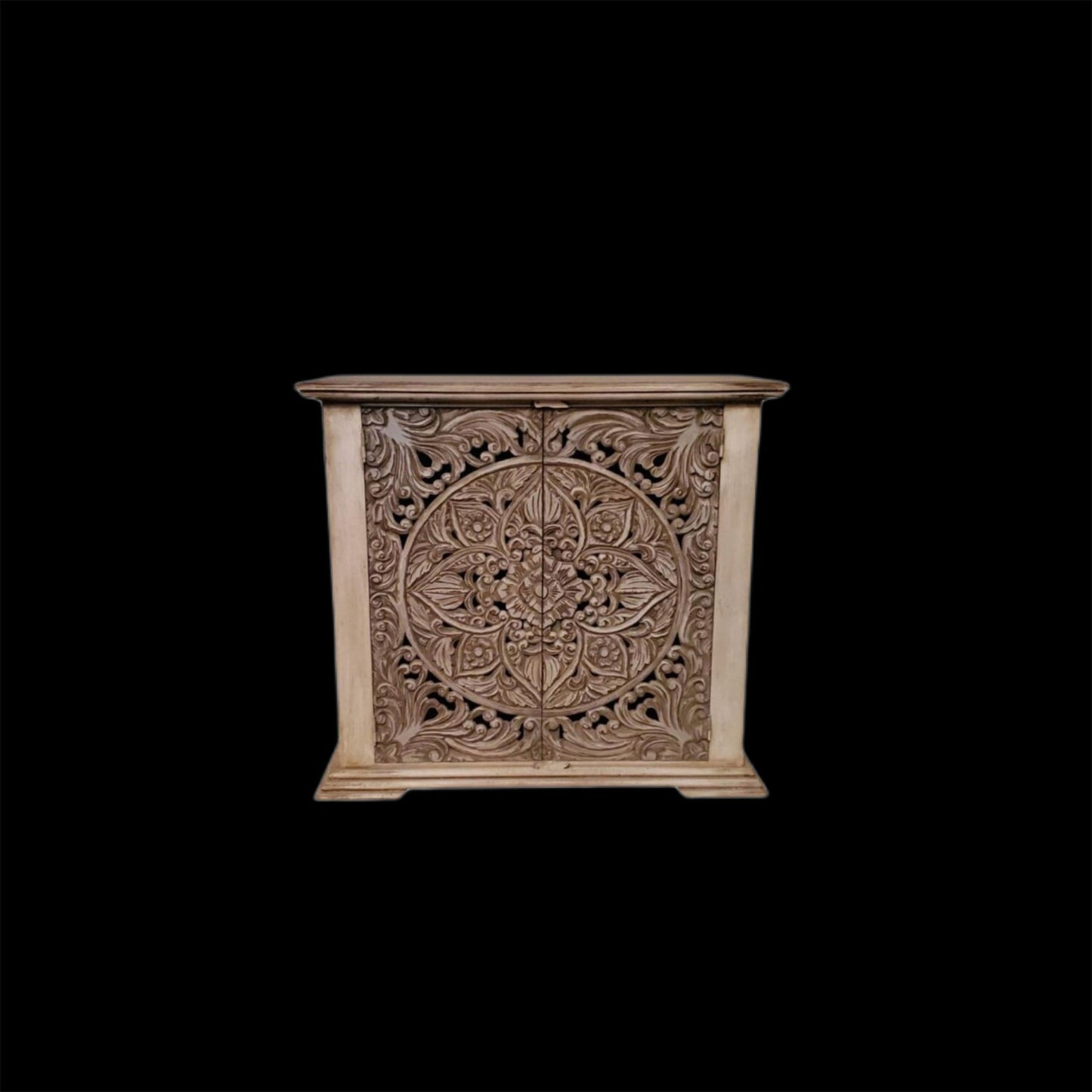 Ornate Solid Wood 2 Door Cabinet Buffet