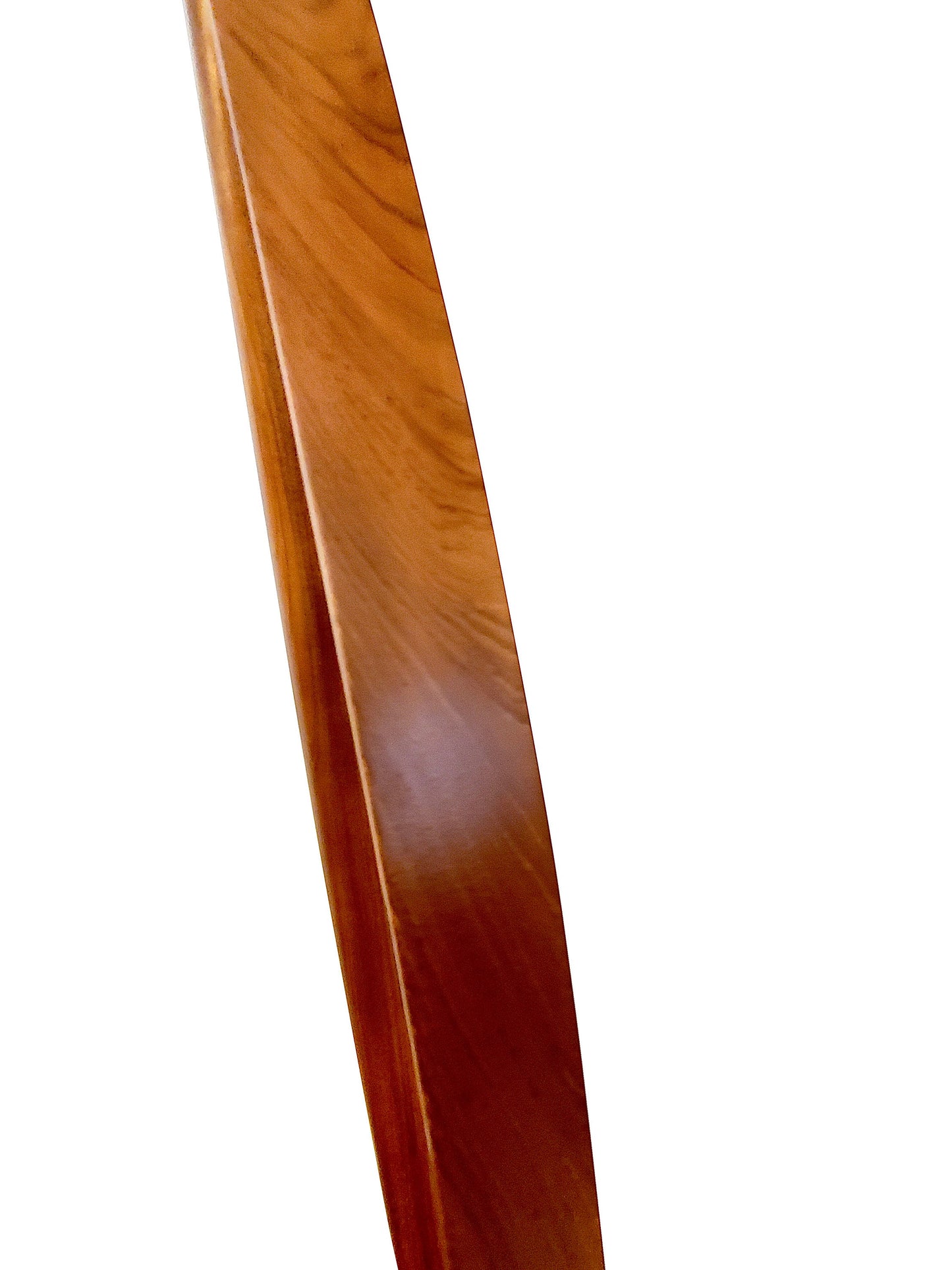 Solid Teakwood Mid-century Modern Syroco mirror oblong cat eye oval mirror