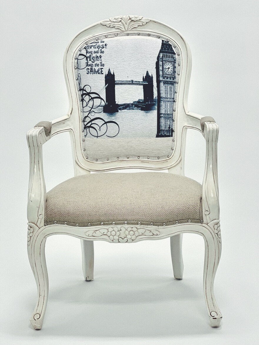 Mahogany Wood Living Room Chair