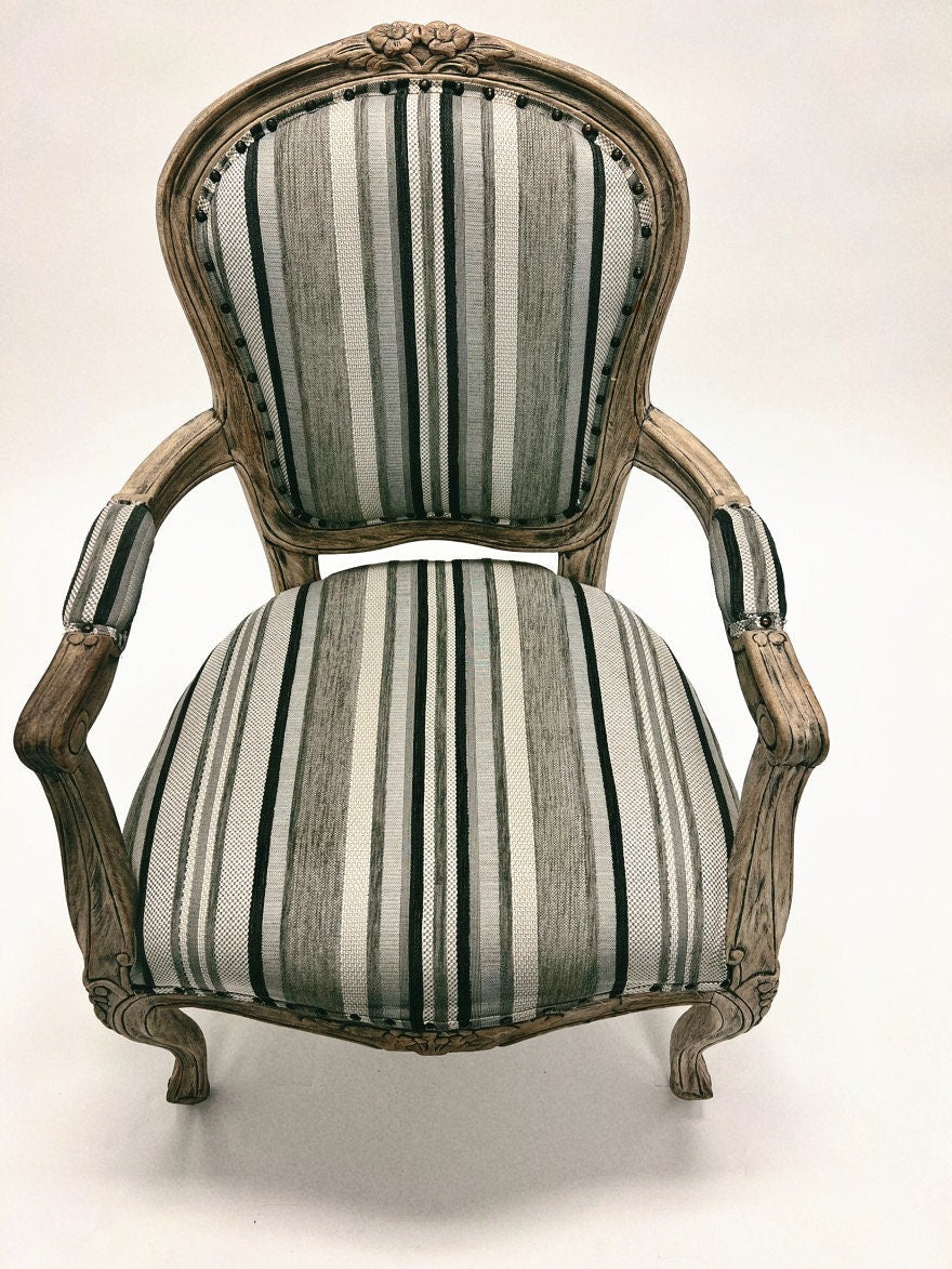 Cedar Wood Living Room French Arm Chair Farmhouse