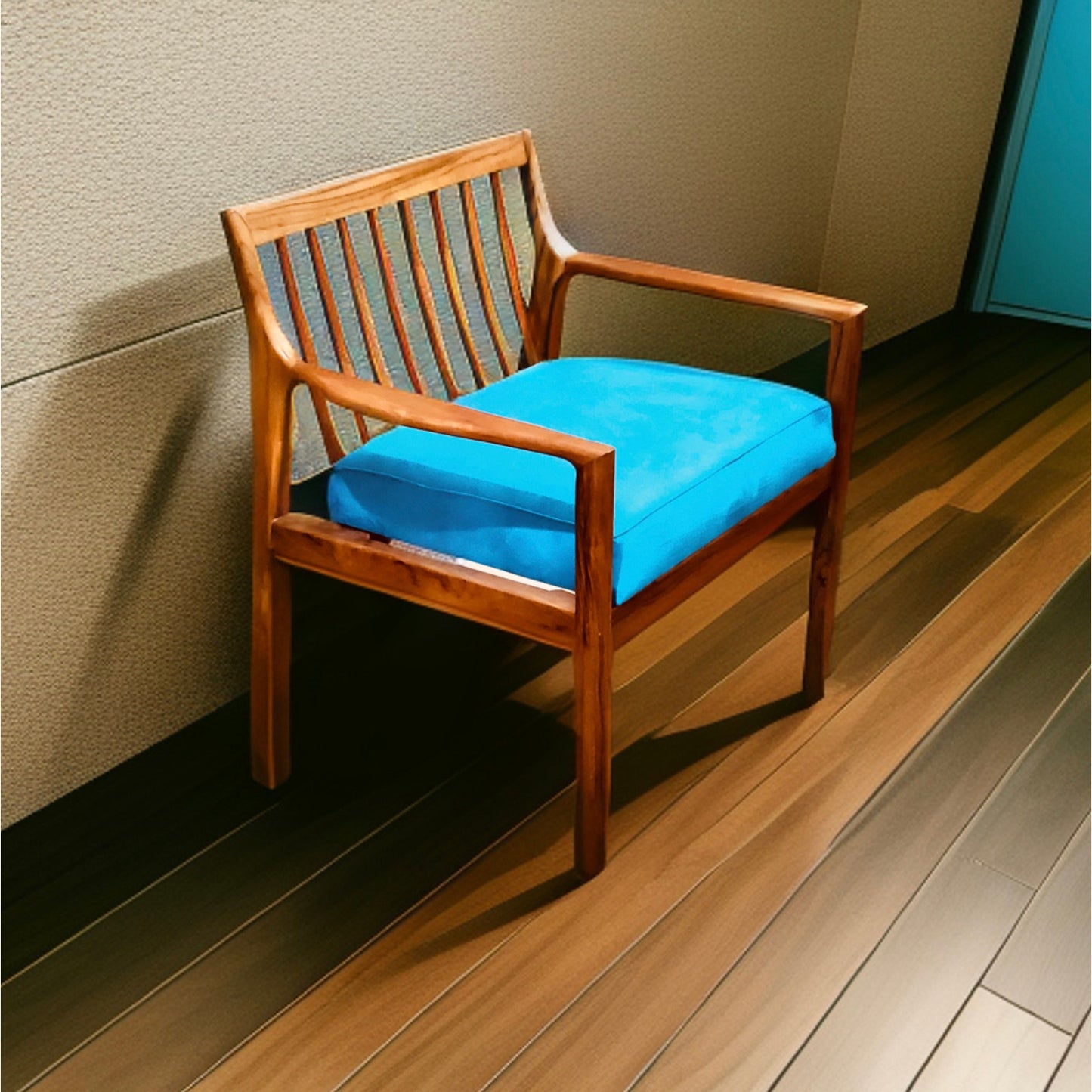 Mid Century Modern Teakwood Arm Chair or Settee