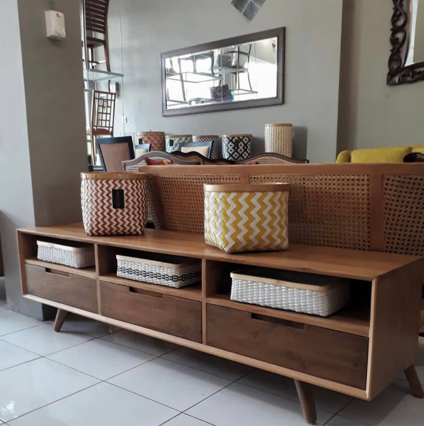 Media Console Teakwood | Mid Century Modern | MCM | New | TV Stand | Credenza | Brooklyn | Media Table | Scandinavian Design