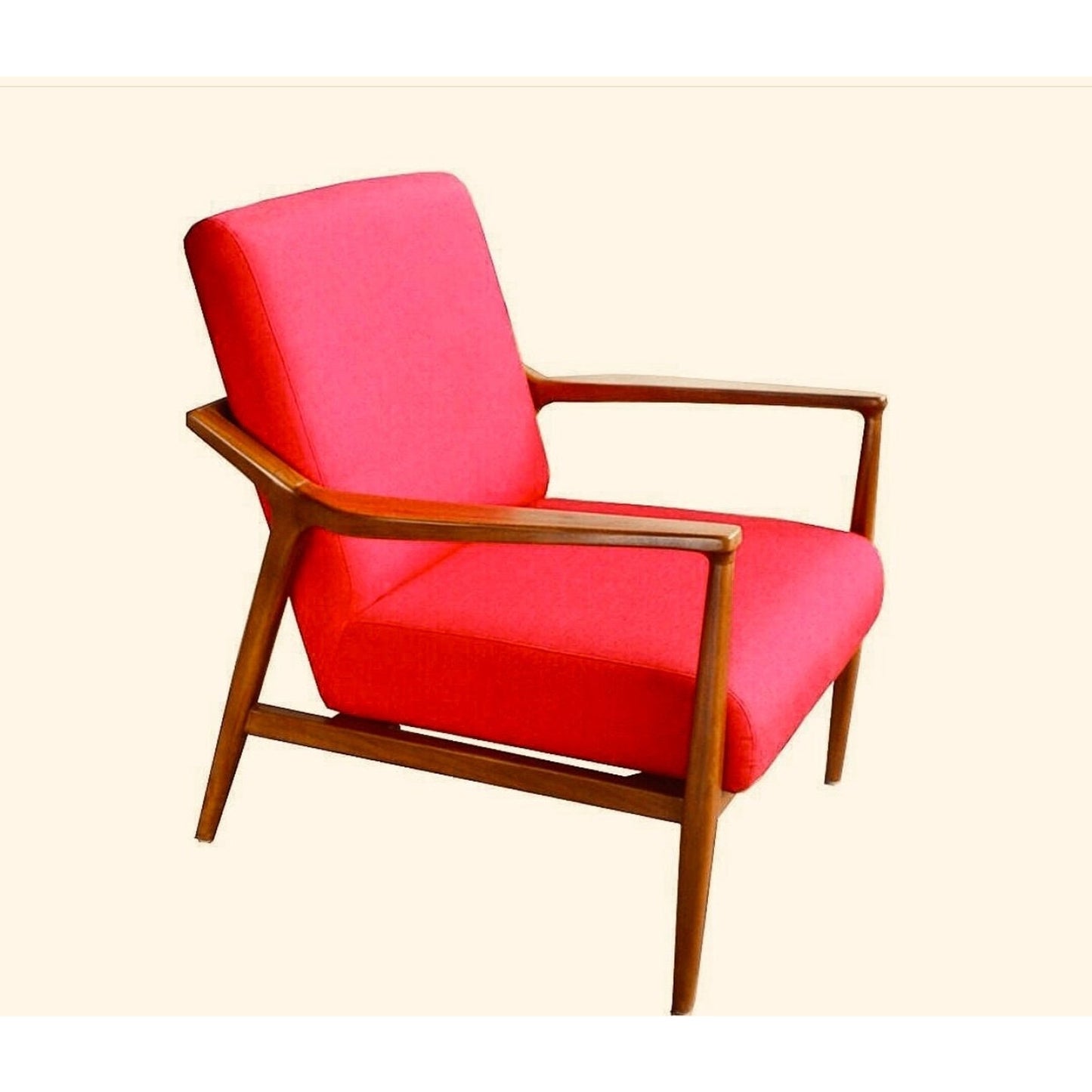 Mid Century Modern Teakwood Armchair or Settee