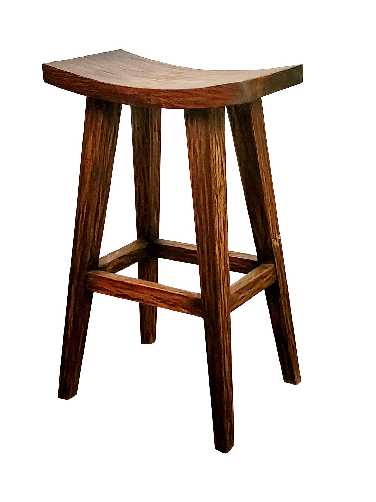 Rustic Farmhouse Reclaimed Teakwood Bar And Counter Stool