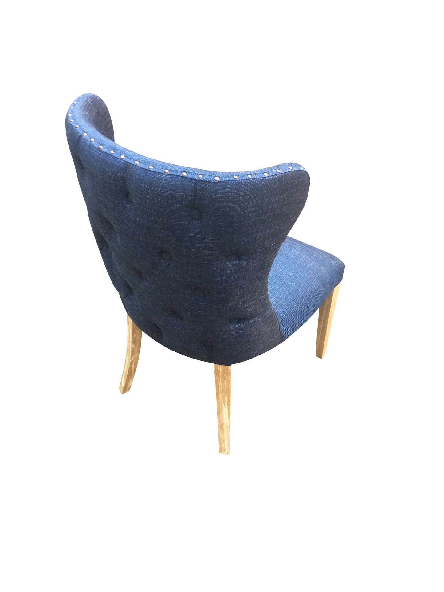 Dining chairs hand-tufted solid wood decorative nails