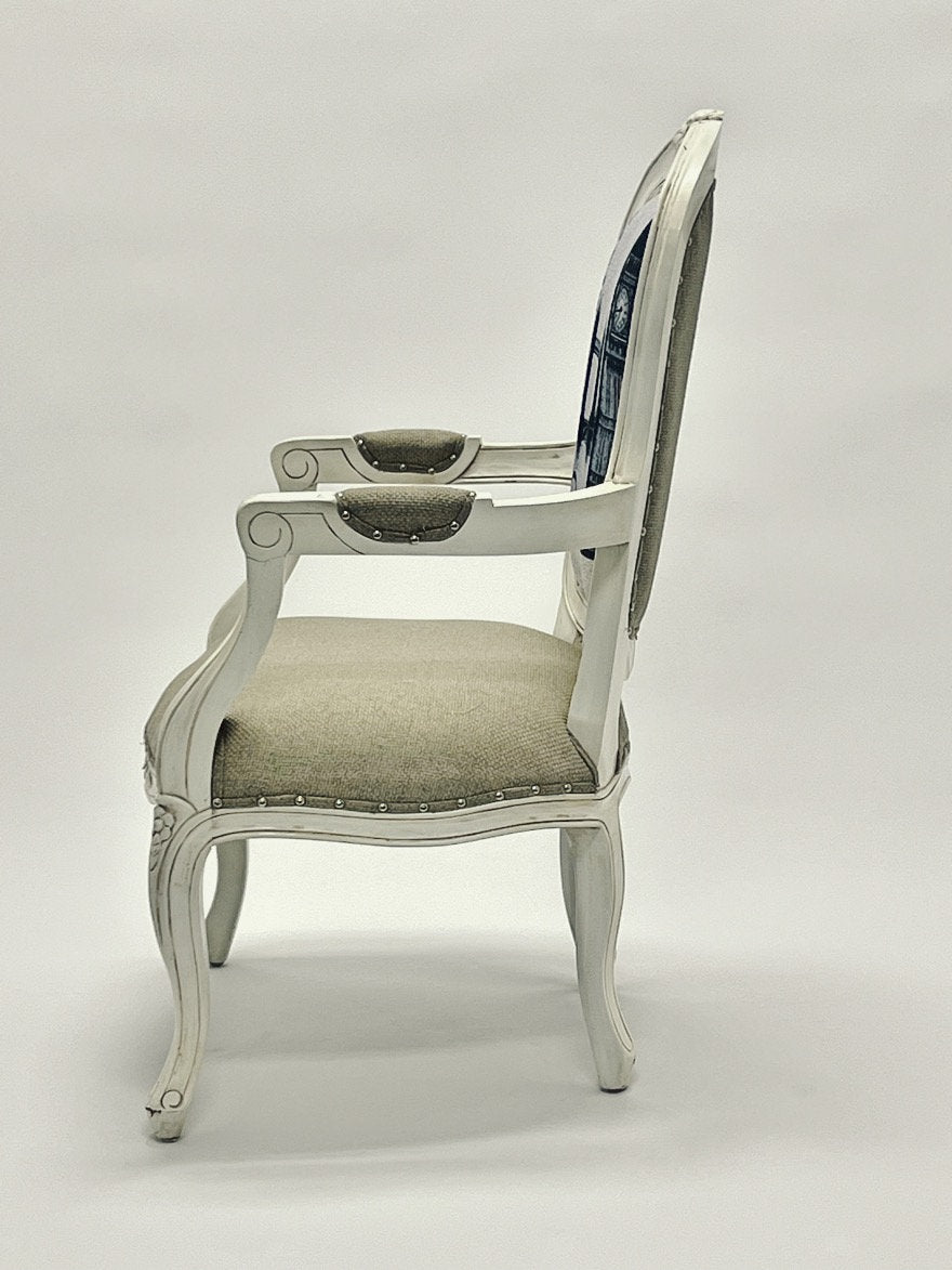 Mahogany Wood Living Room Chair