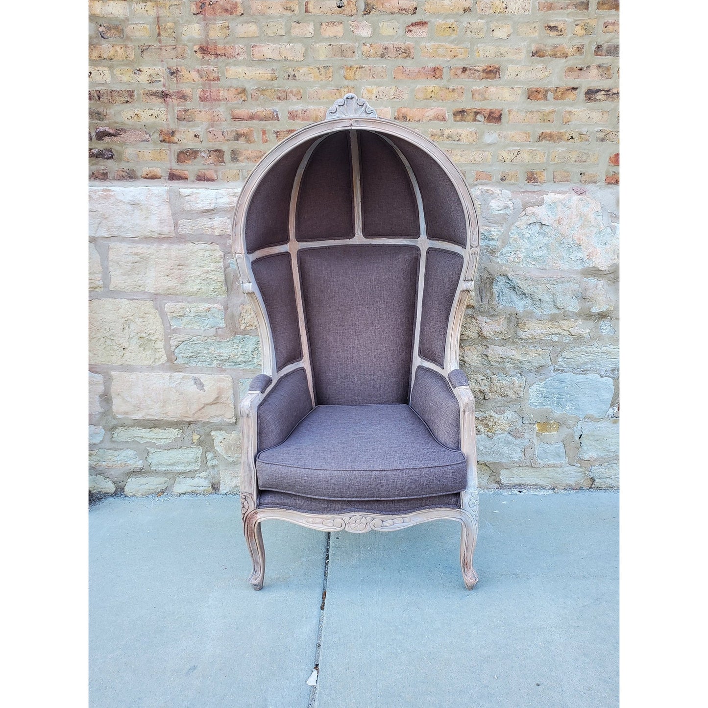 Balloon Chair | Porter Chair | Throne |Louis XV Style Dome Canopy Chair | French Inspired Design