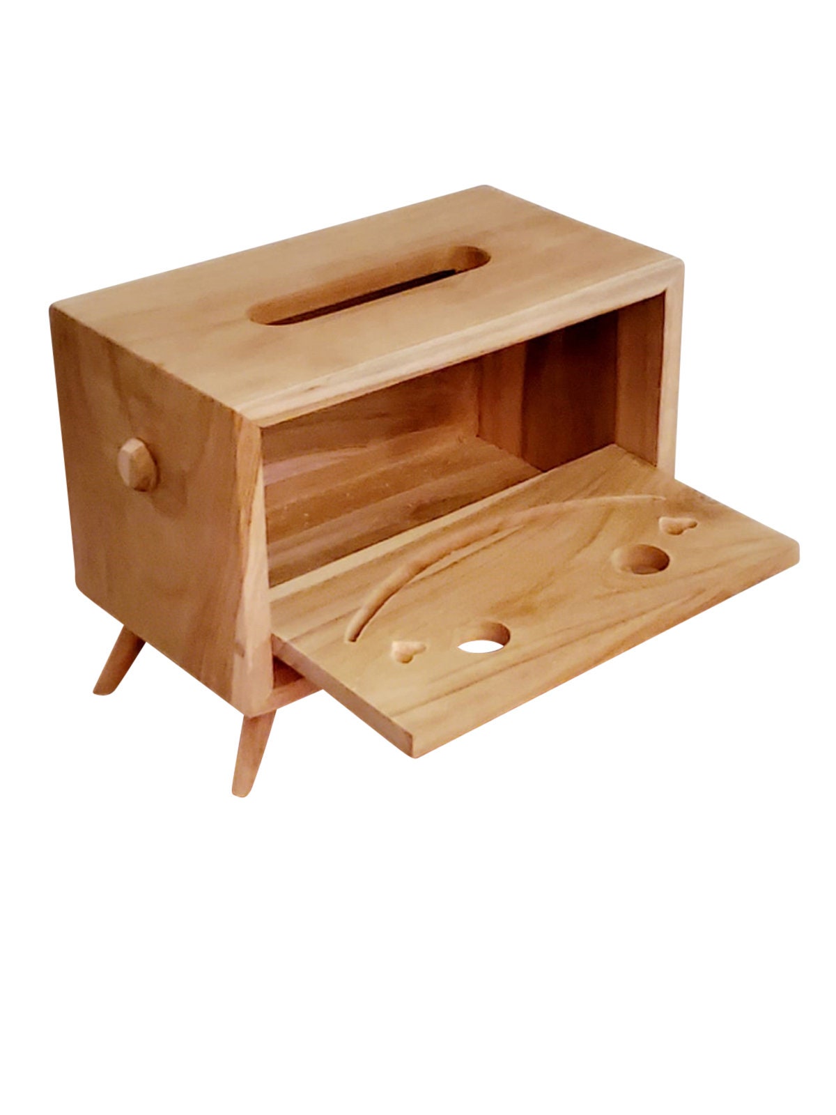 Mid-century Modern handcrafted TV Tissue/storage Box Decorative Tissue Box Holder