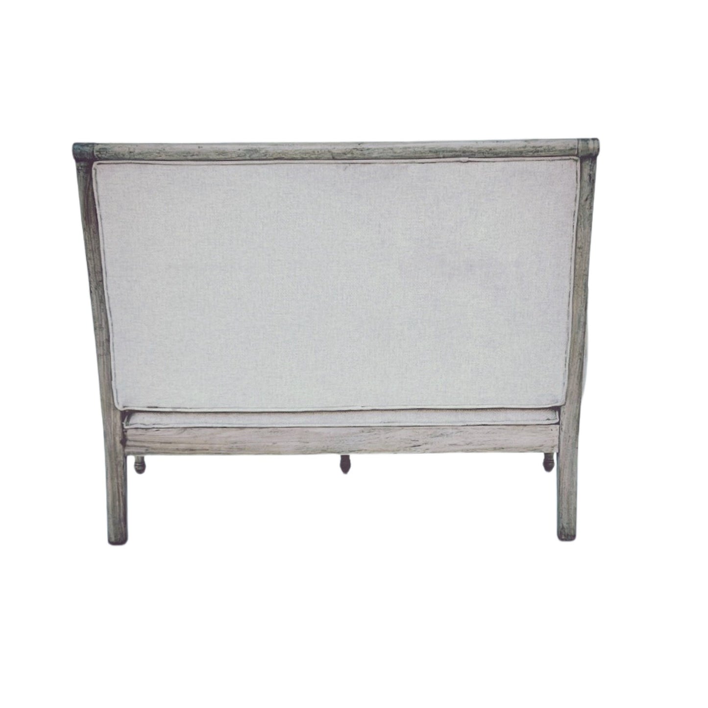 Hand-tufted Solid Wood French Settee