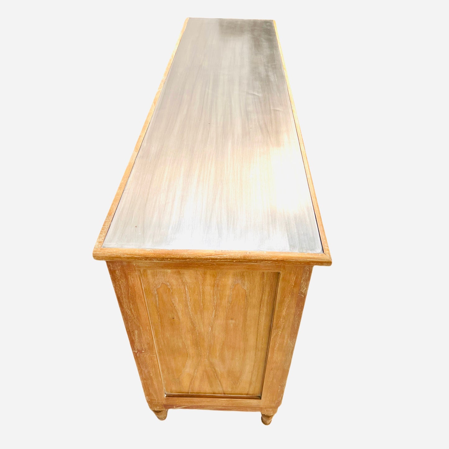 Credenza | Sideboard | Buffet | Dresser with Doors | Media Cabinet | Stylish | Cedar Wood | Solid Wood | Tin Top | Modern Design