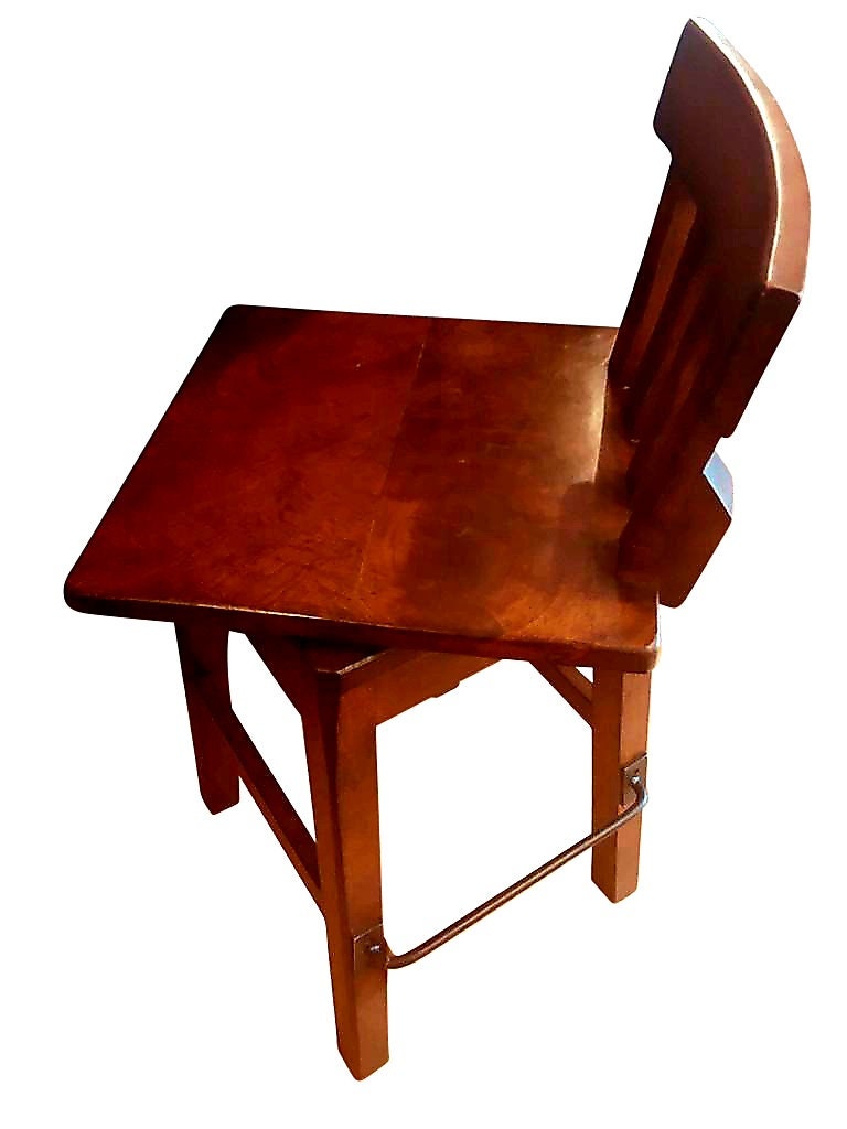 Rustic Industrial Swivel Mesquite Wood Metal Stools