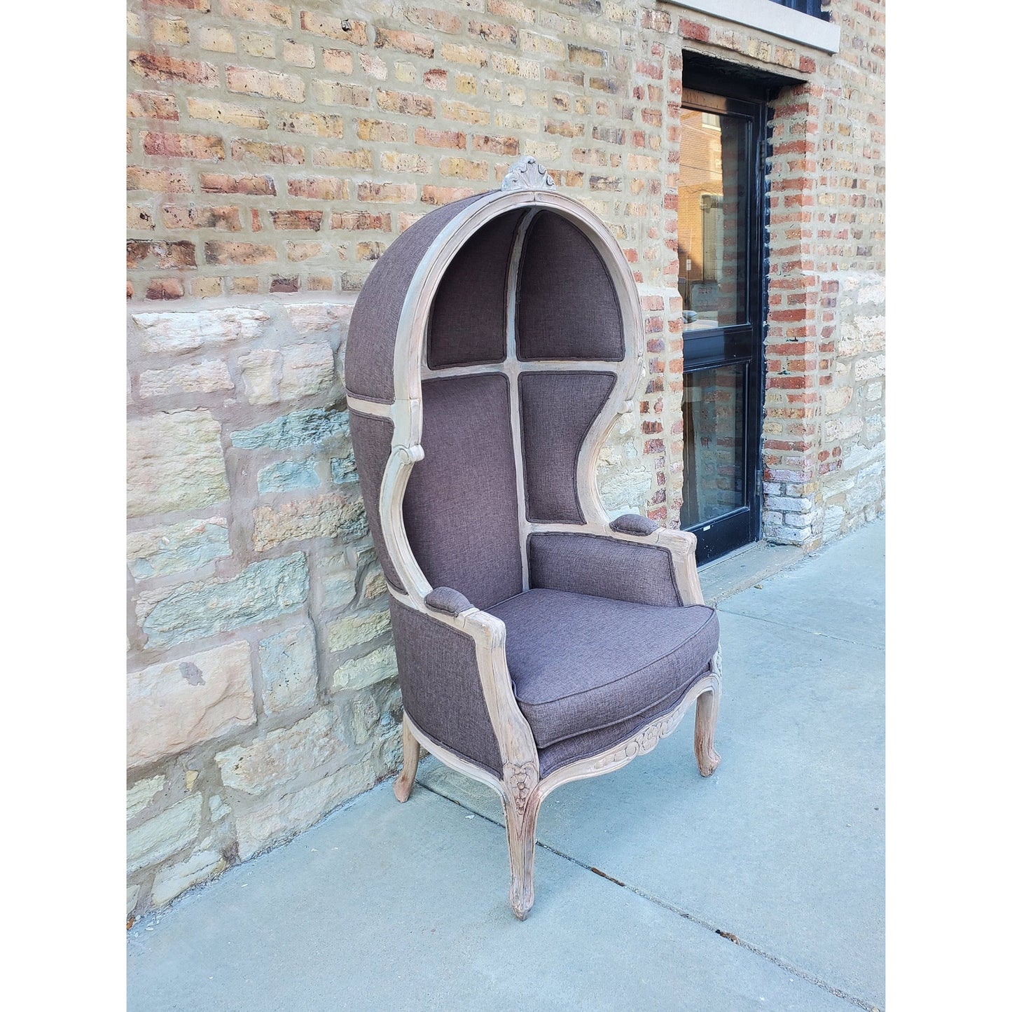 Balloon Chair | Porter Chair | Throne |Louis XV Style Dome Canopy Chair | French Inspired Design