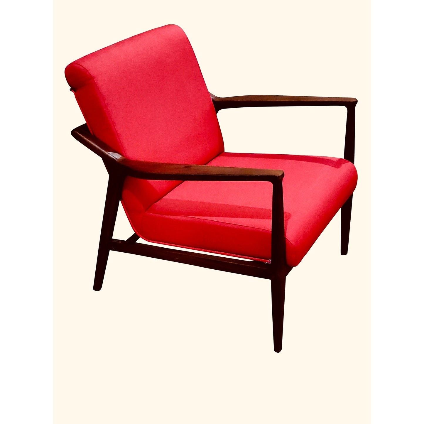 Mid Century Modern Teakwood Armchair or Settee