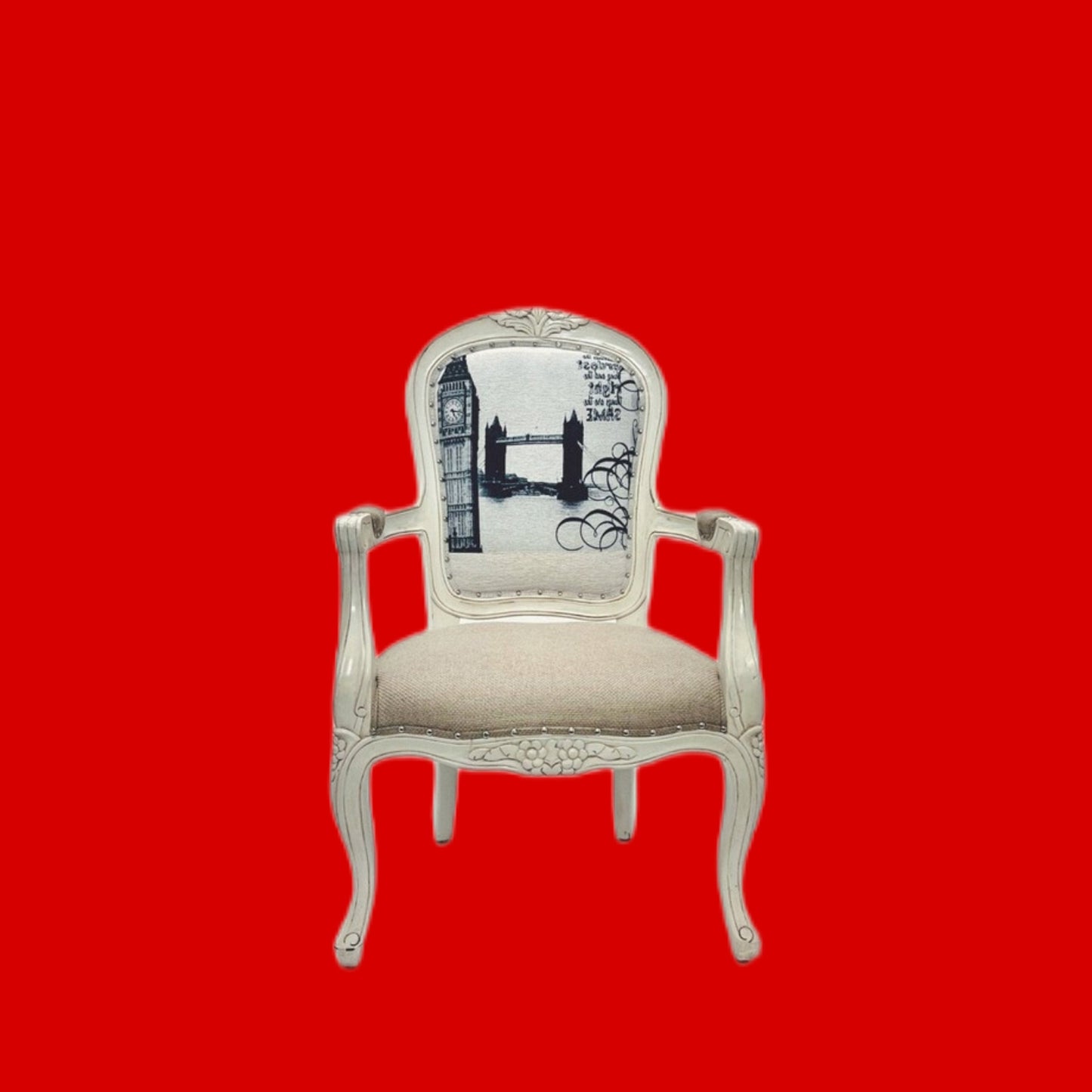 Mahogany Wood Living Room Chair