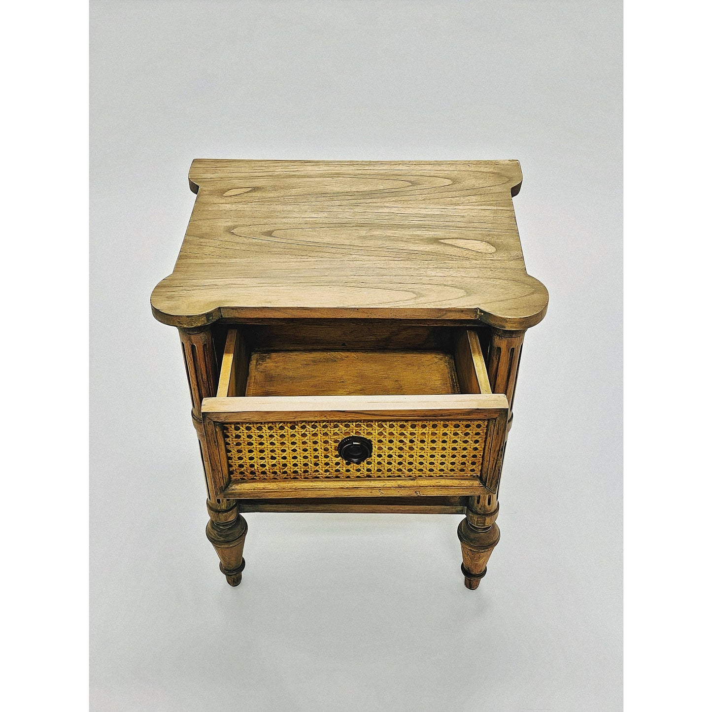 Solid Wood Coffee Table, Side Table, Accent Table Rattan