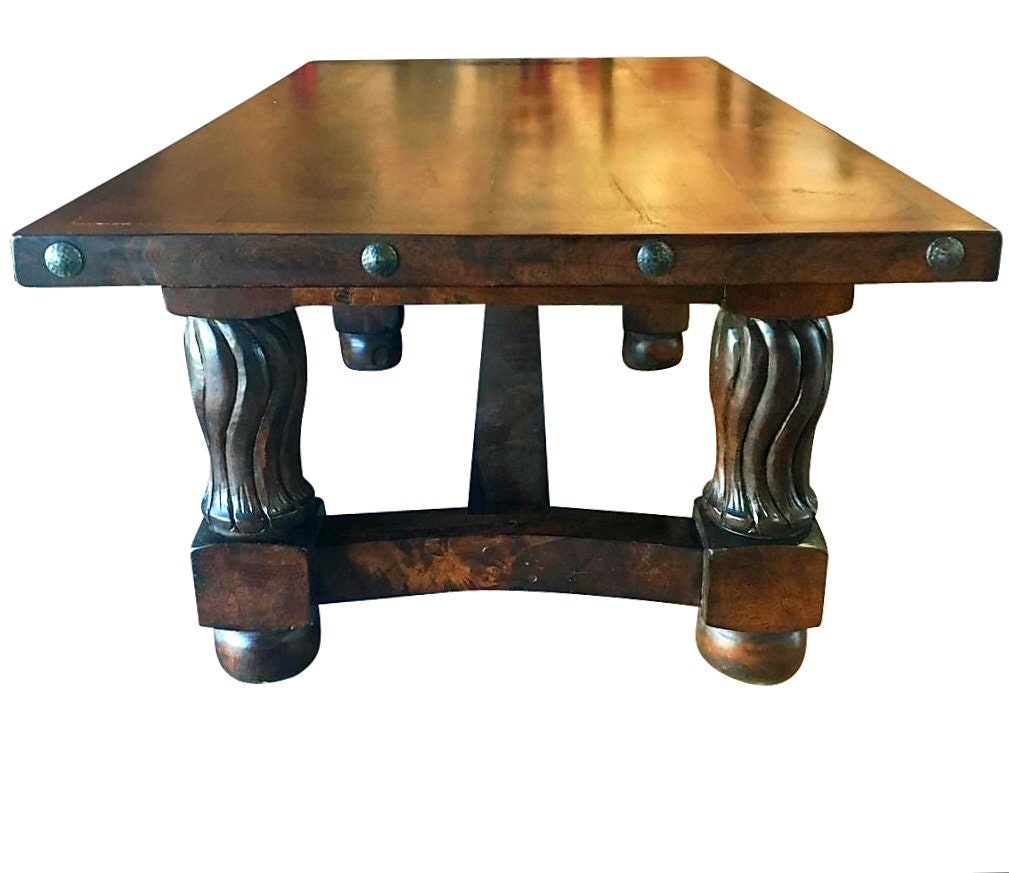 Majestic Mesquite Wood Rustic Dining Table With 6 Chairs