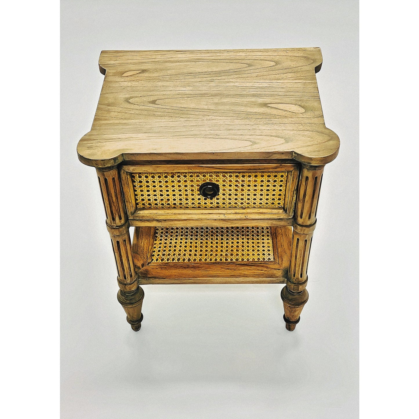 Solid Wood Coffee Table, Side Table, Accent Table Rattan