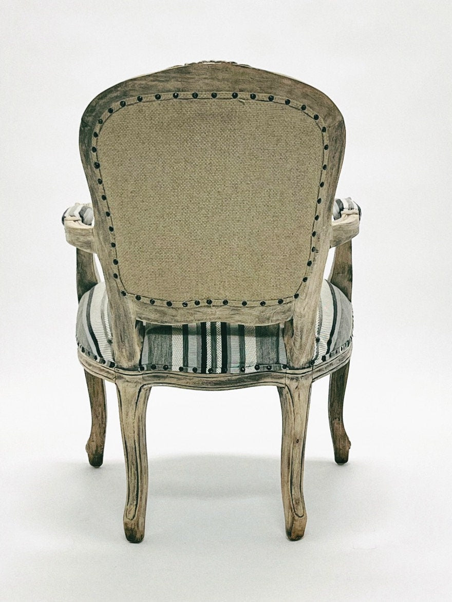 Cedar Wood Living Room French Arm Chair Farmhouse