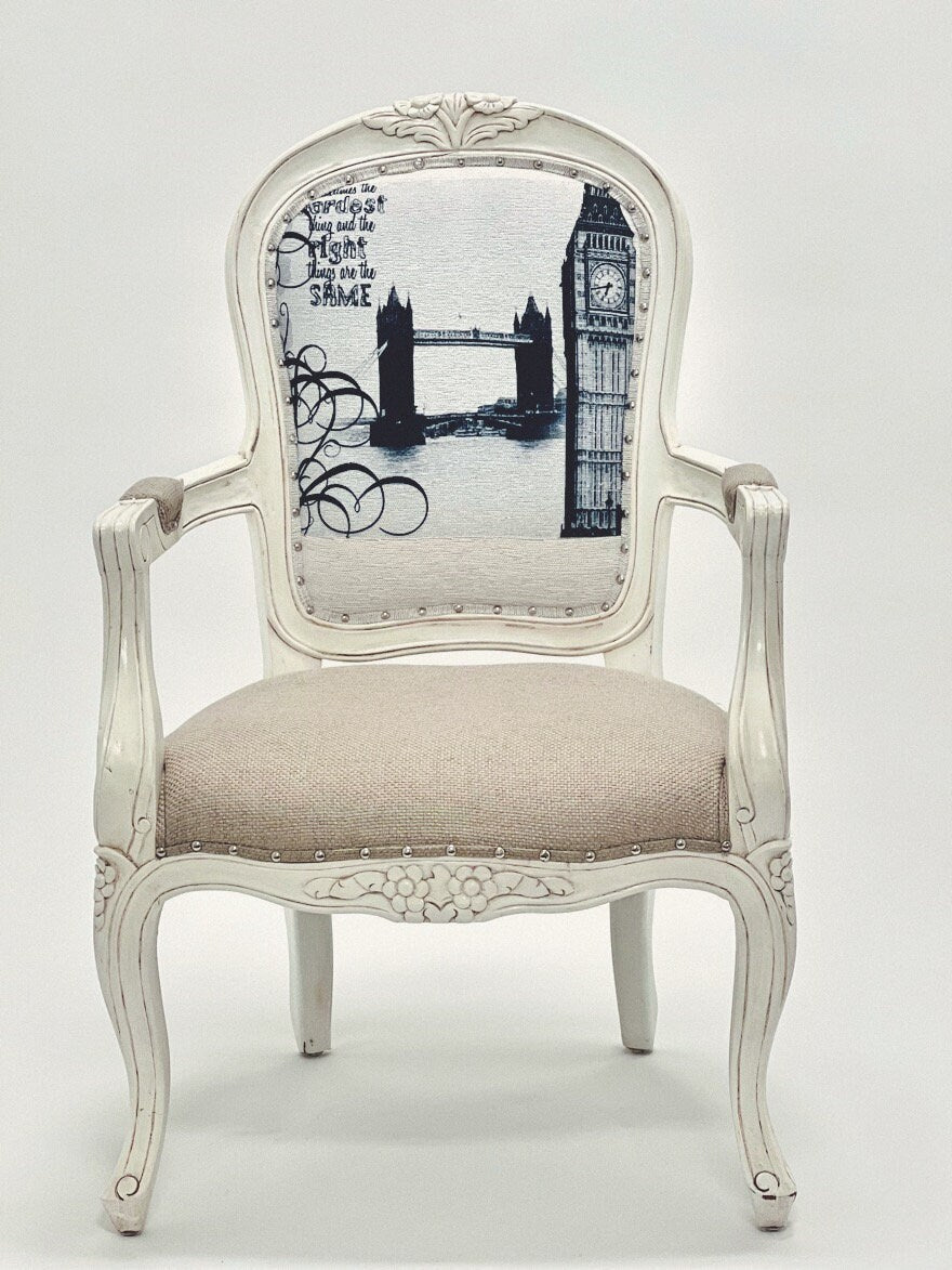 Mahogany Wood Living Room Chair