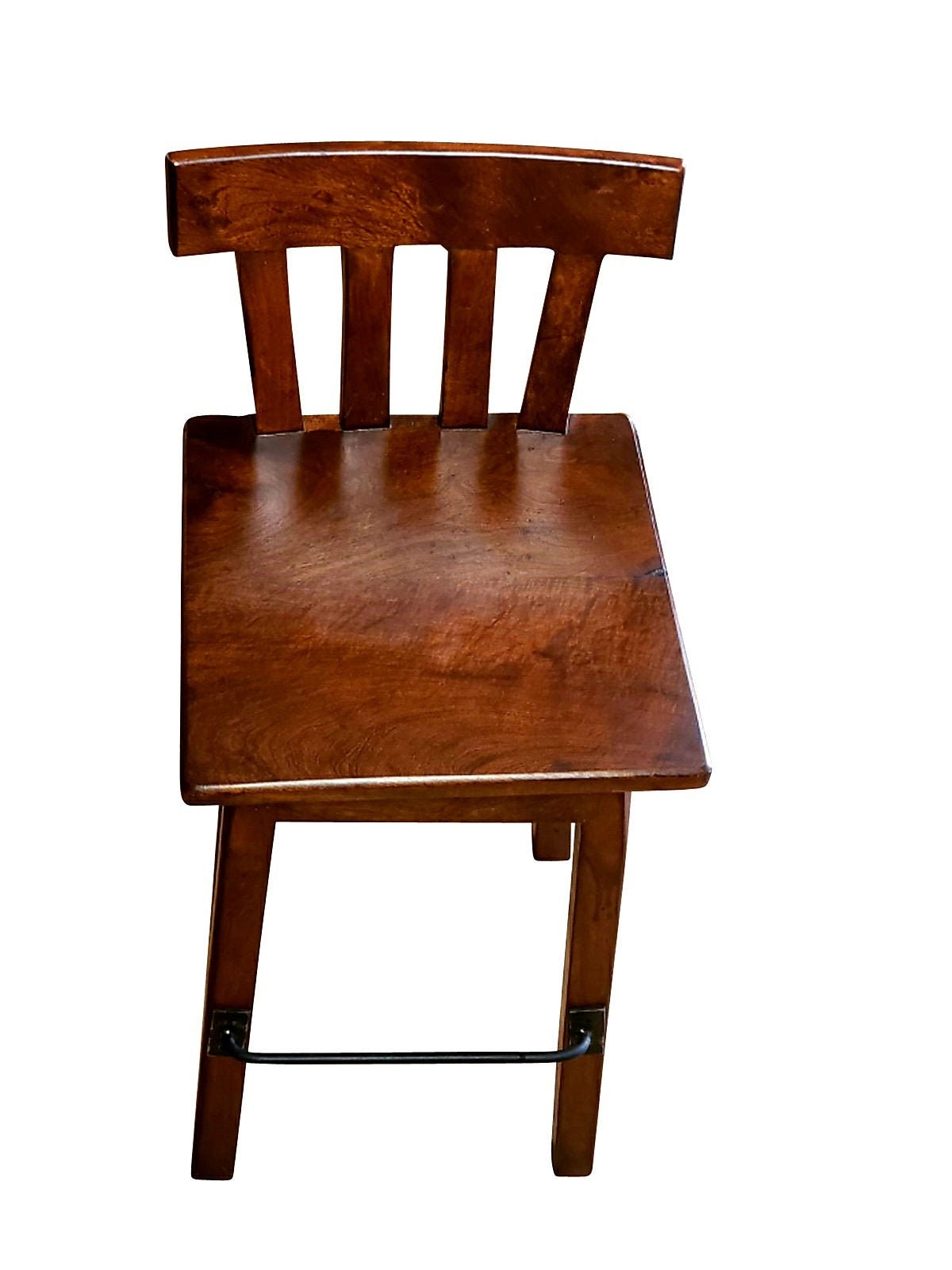 Rustic Industrial Swivel Mesquite Wood Metal Stools