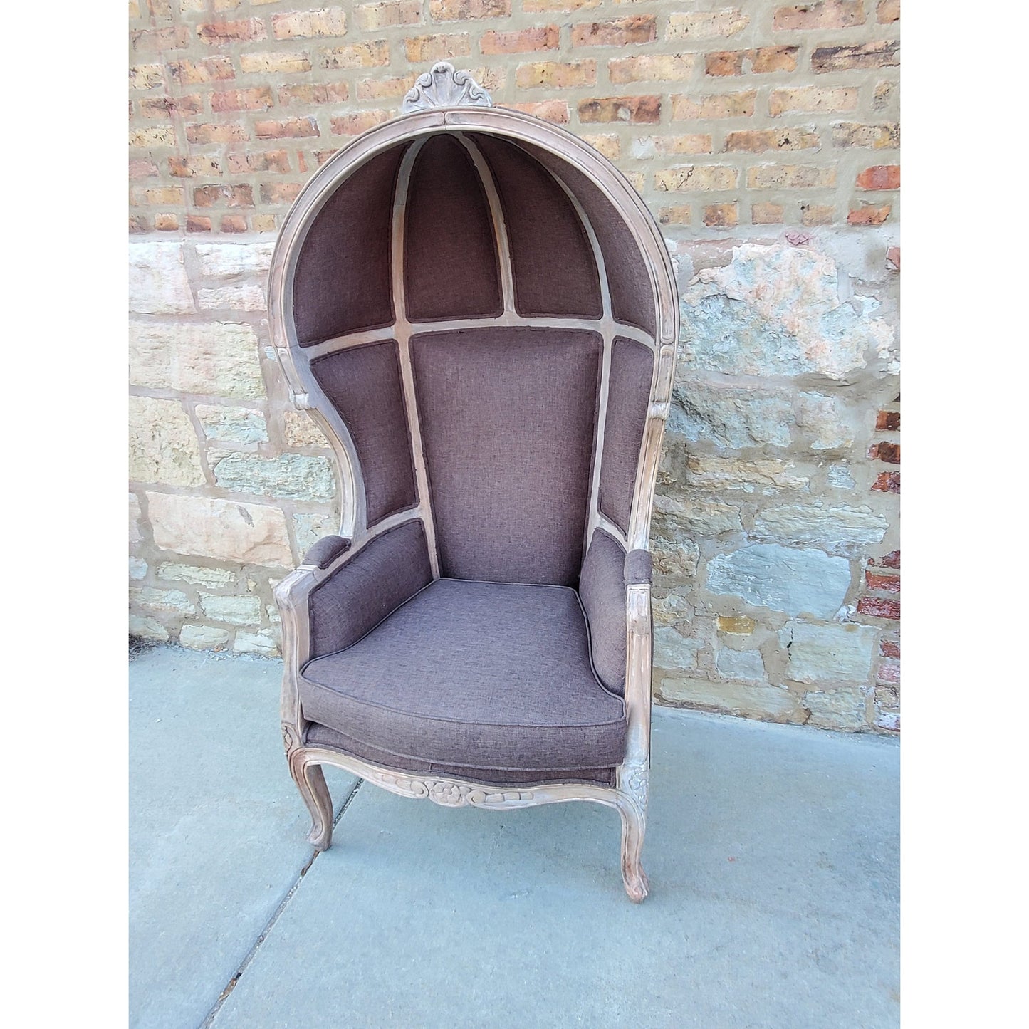 Balloon Chair | Porter Chair | Throne |Louis XV Style Dome Canopy Chair | French Inspired Design
