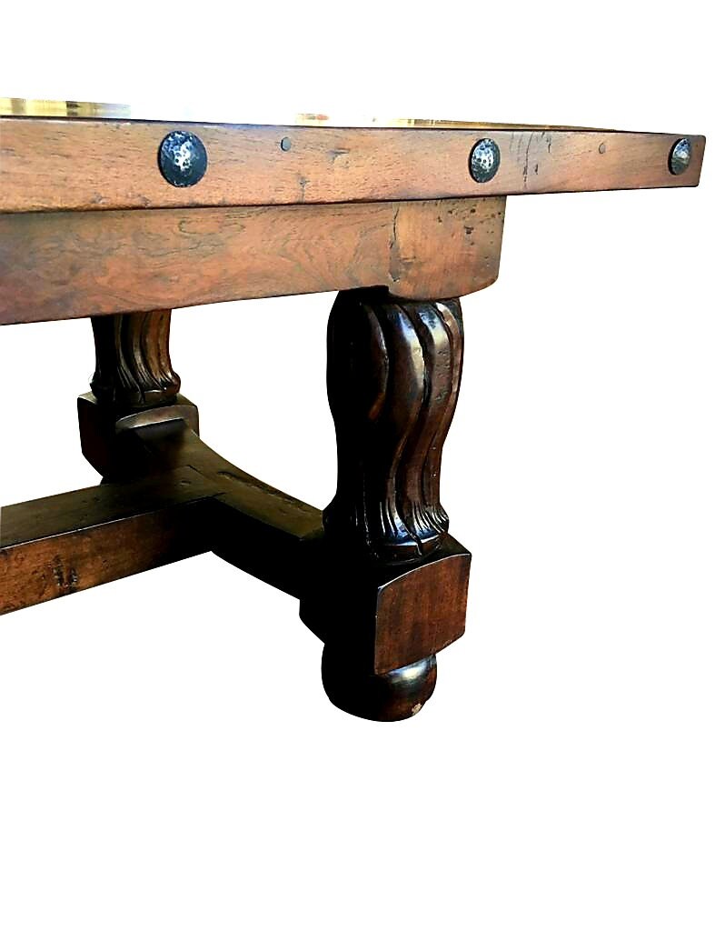 Majestic Mesquite Wood Rustic Dining Table With 6 Chairs