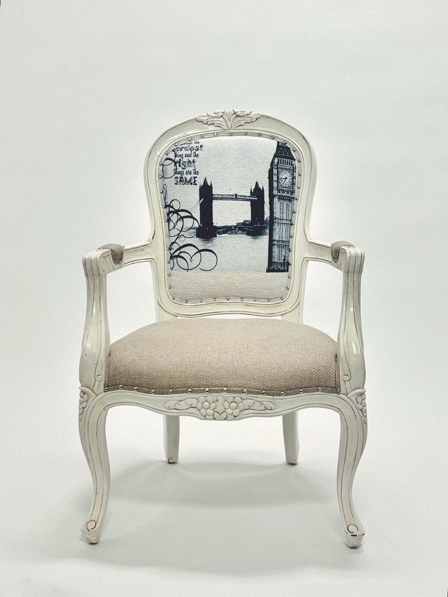 Mahogany Wood Living Room Chair