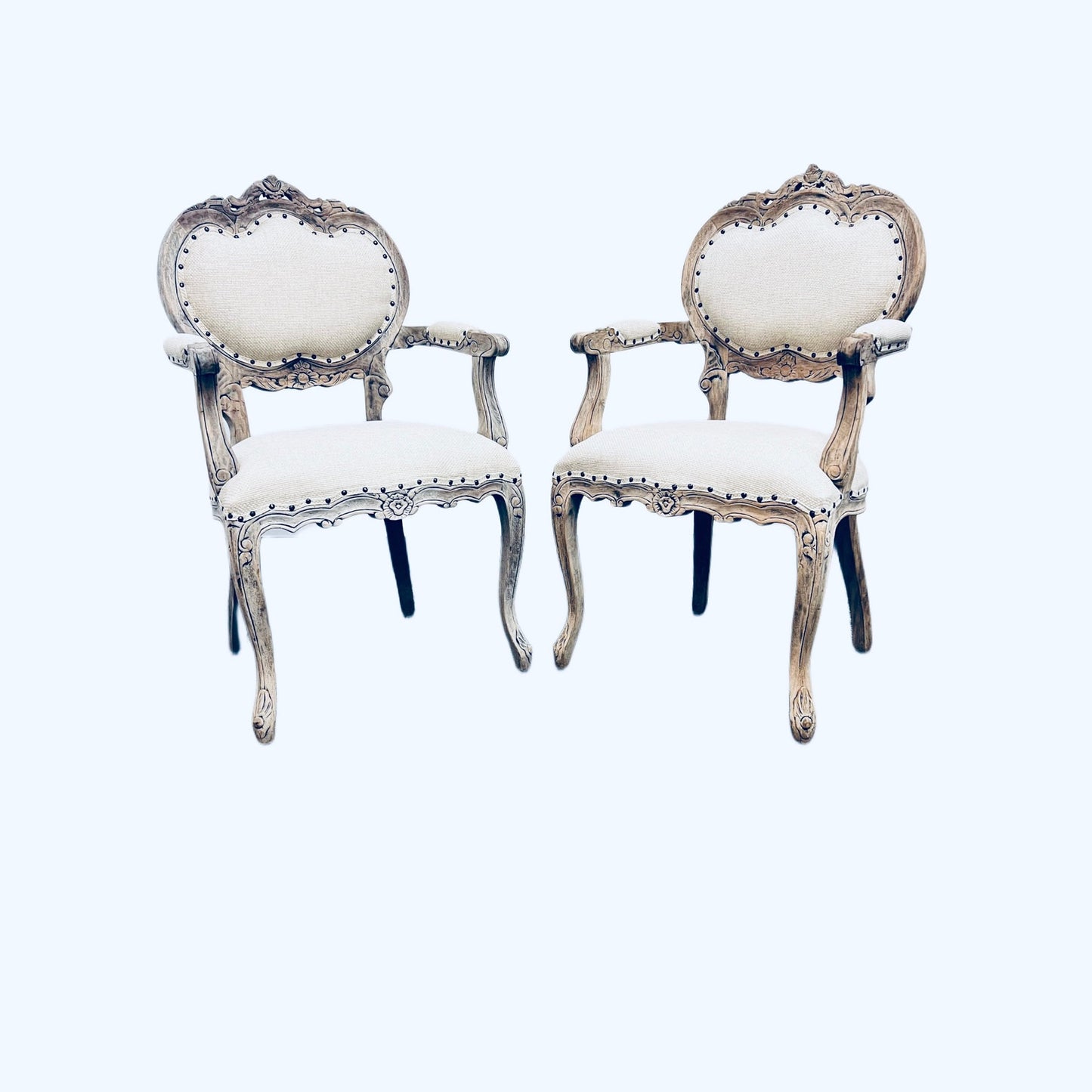 Cedar Wood Living Room French Arm Chair Farmhouse Bedroom Chair