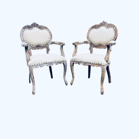 Cedar Wood Living Room French Arm Chair Farmhouse Bedroom Chair