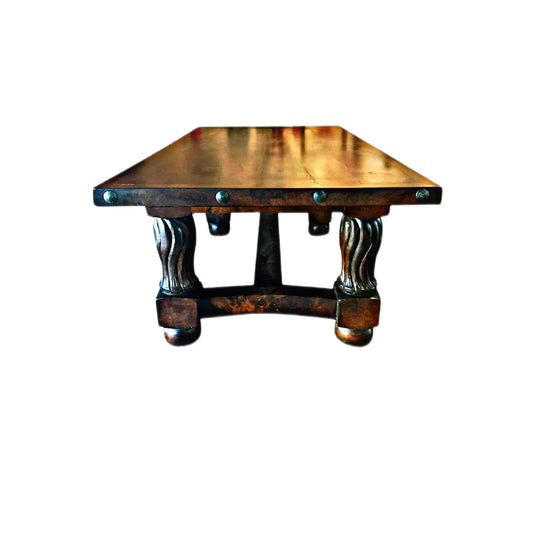 Majestic Mesquite Wood Rustic Dining Table With 6 Chairs