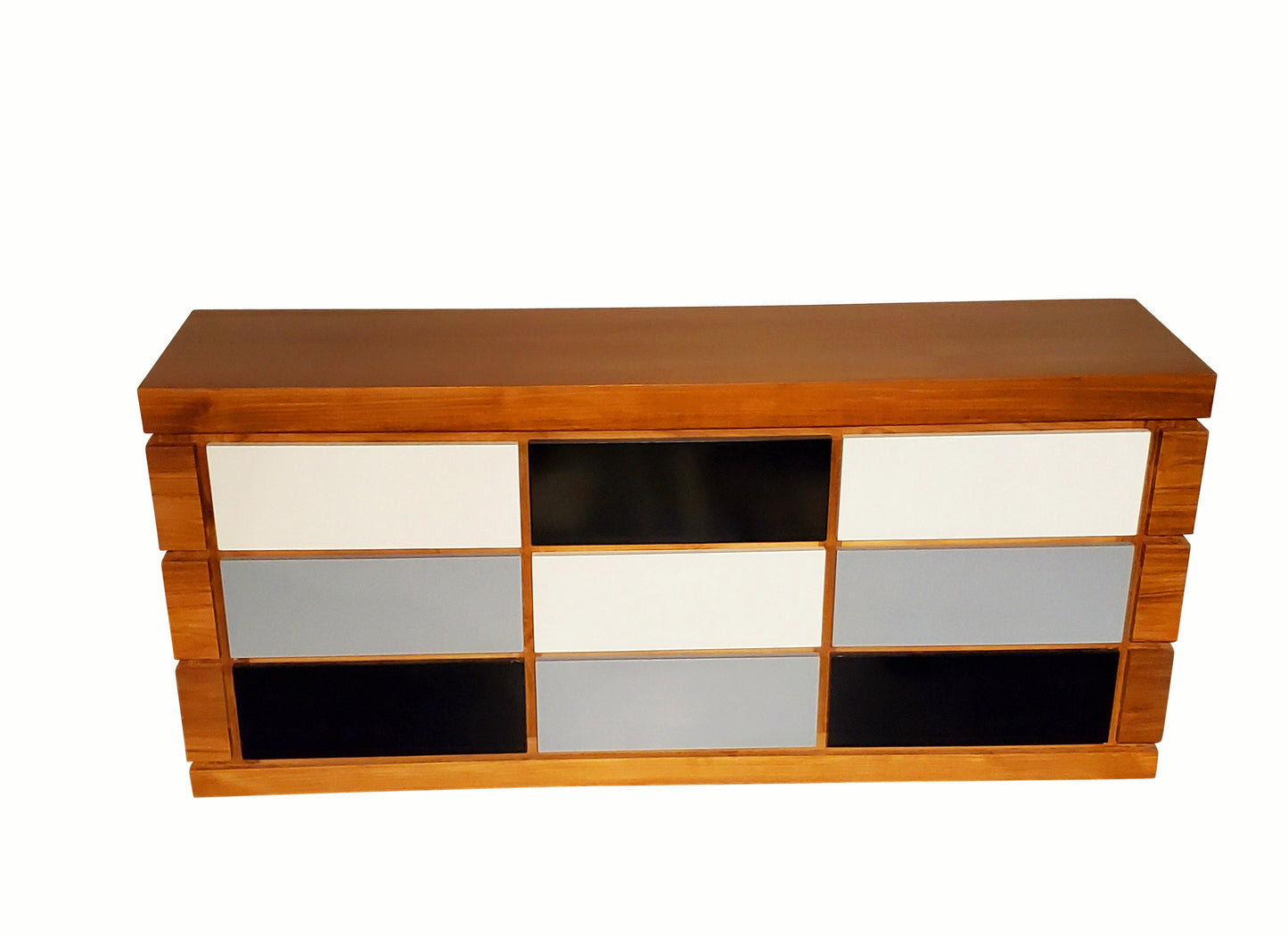 Mid-century Modern Teakwood Buffet Sideboard Unbelievable Price Credenza Entertainment TV Center