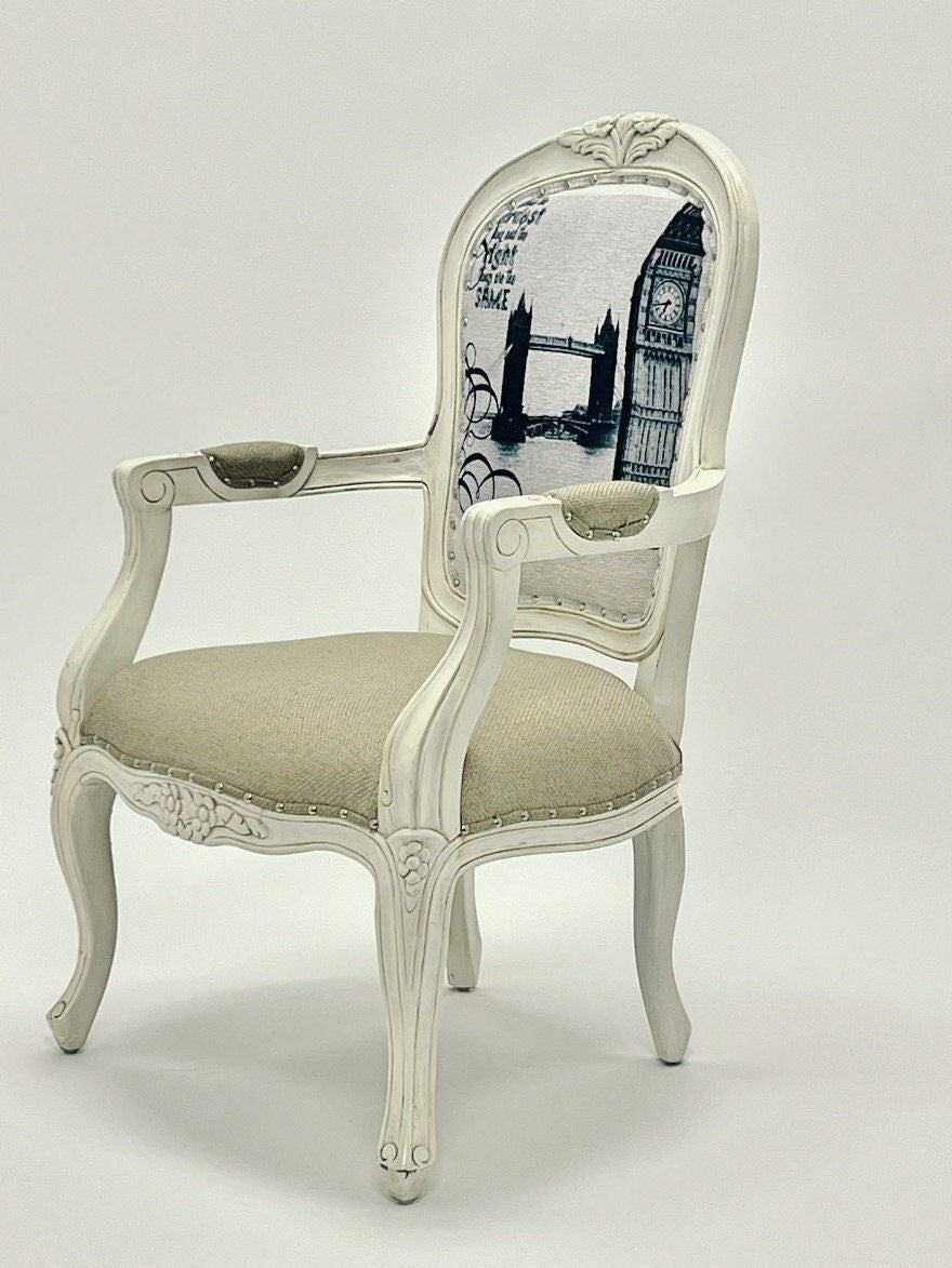 Mahogany Wood Living Room Chair